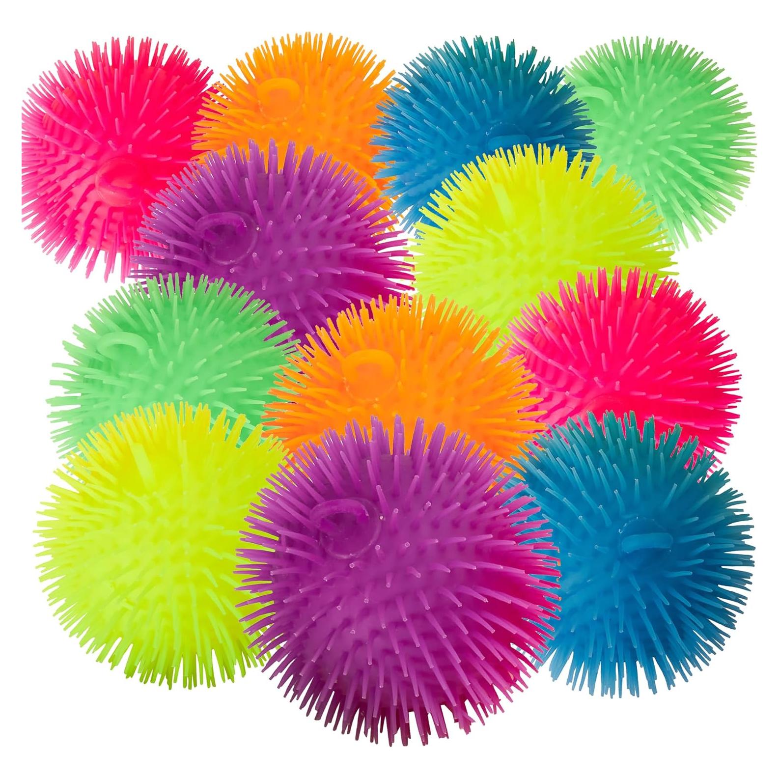 Bolas Puffer Espinosas Playbees - Paquete de 12 - 13,97 cm
