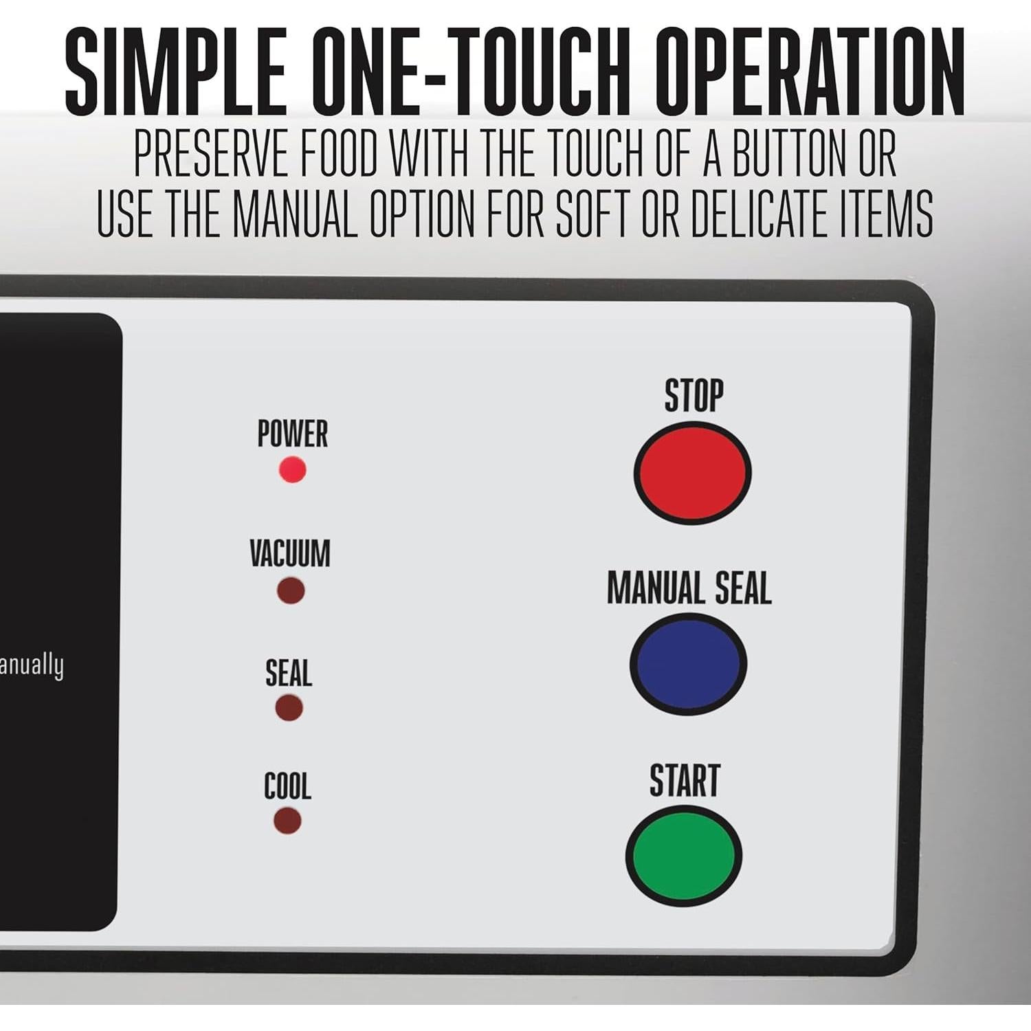 Selladora al Vacío Weston Pro 1400, 720W, Acero Inoxidable