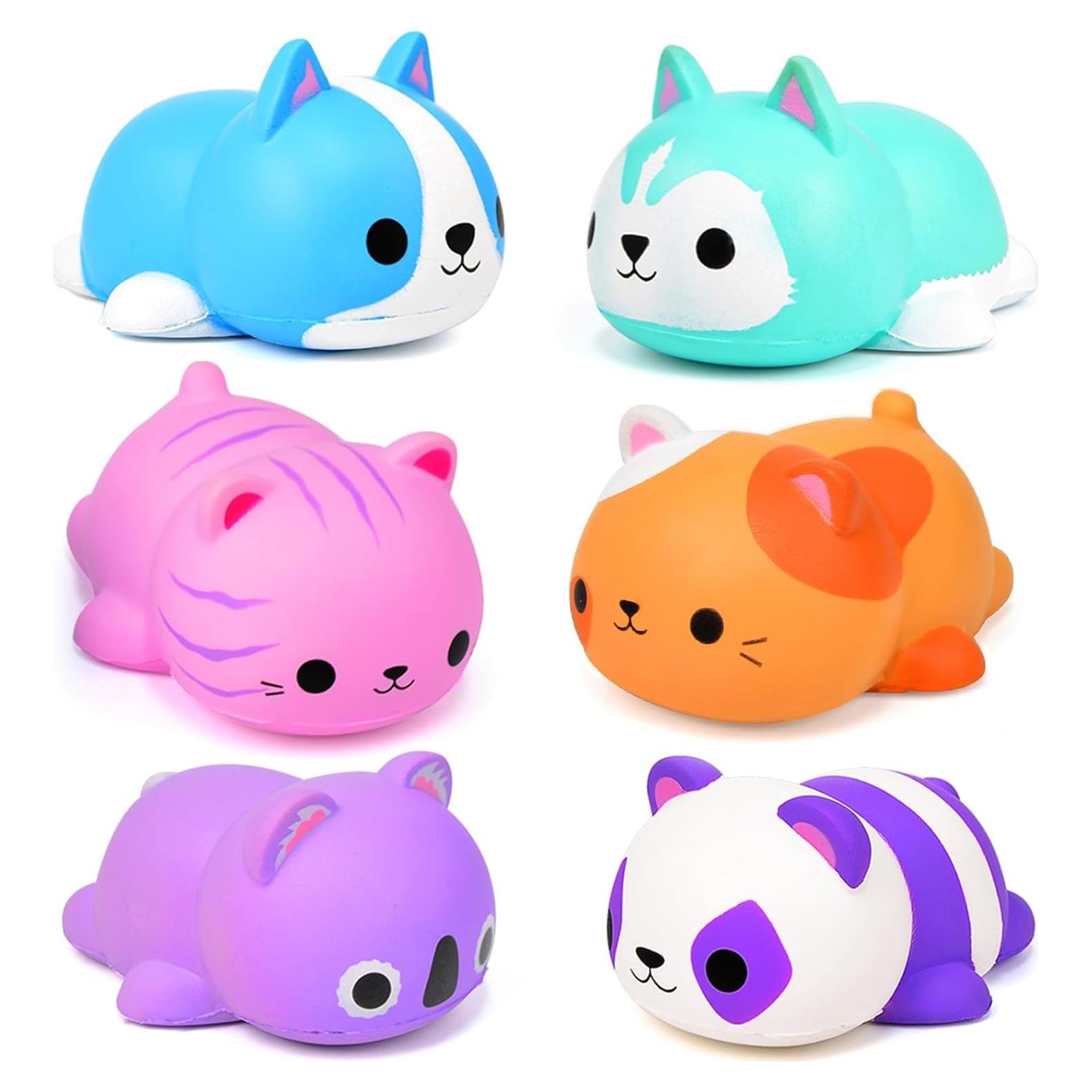 Pelotas Antiestrés Squishies FLY2SKY 6PCS Jumbo Gato