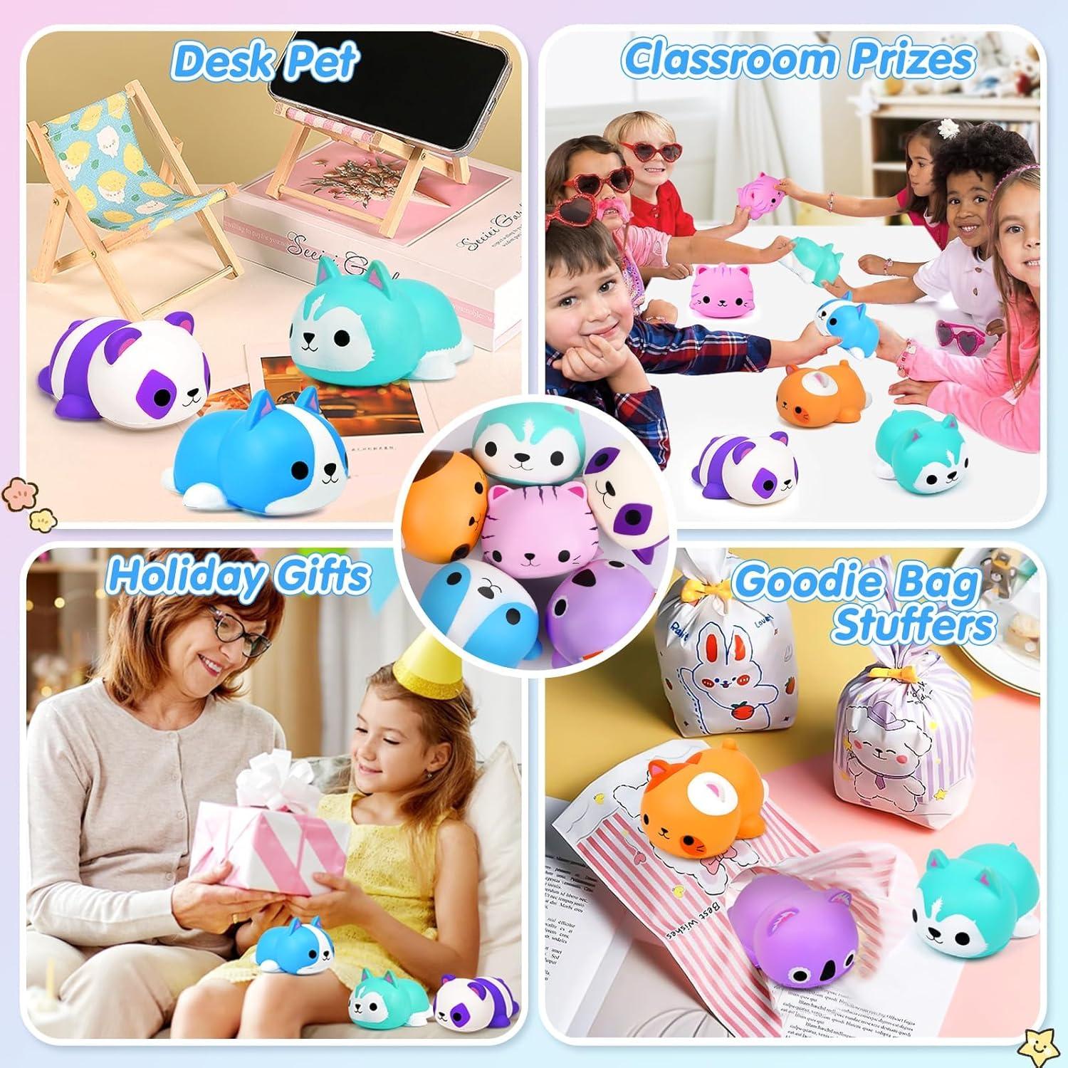 Pelotas Antiestrés Squishies FLY2SKY 6PCS Jumbo Gato