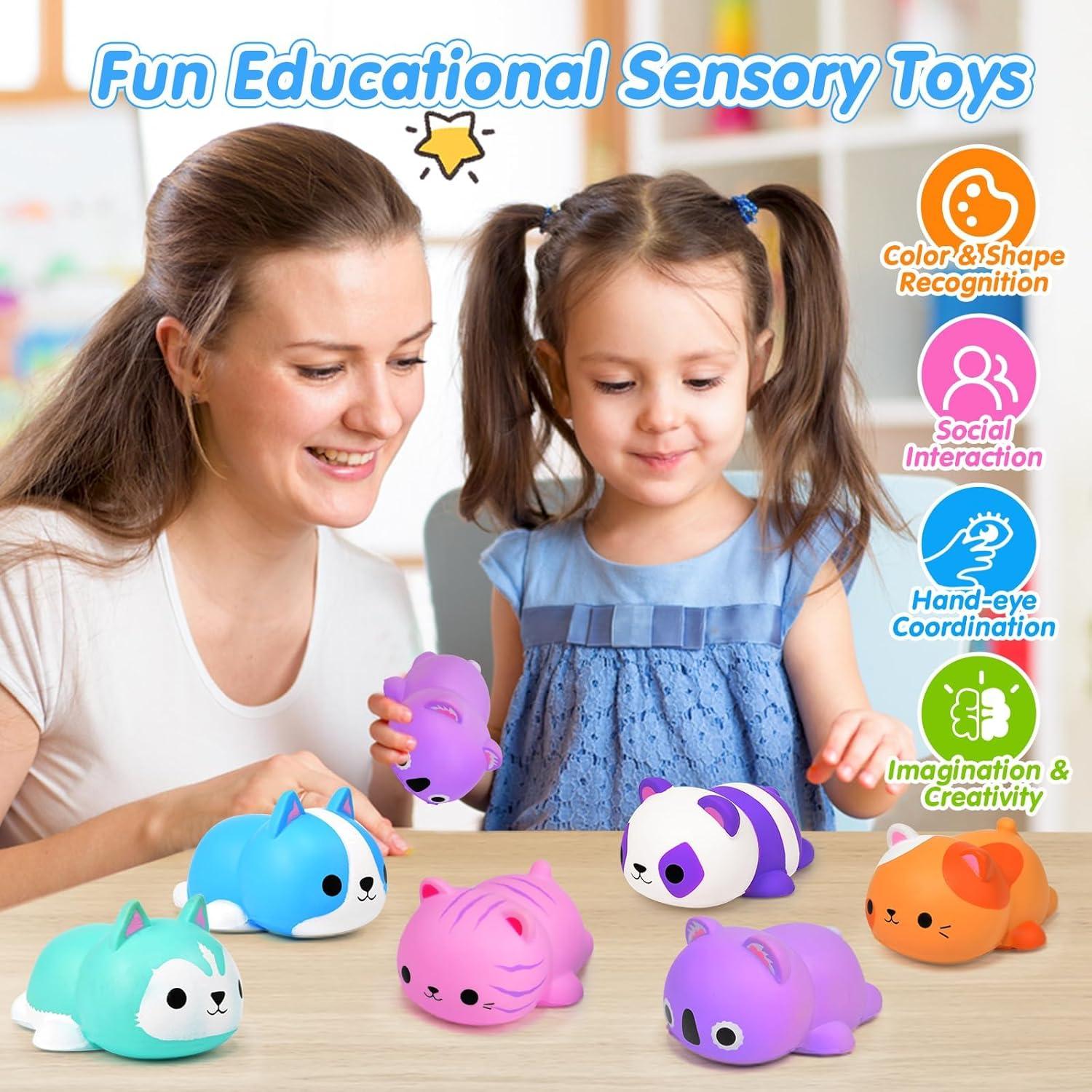 Pelotas Antiestrés Squishies FLY2SKY 6PCS Jumbo Gato