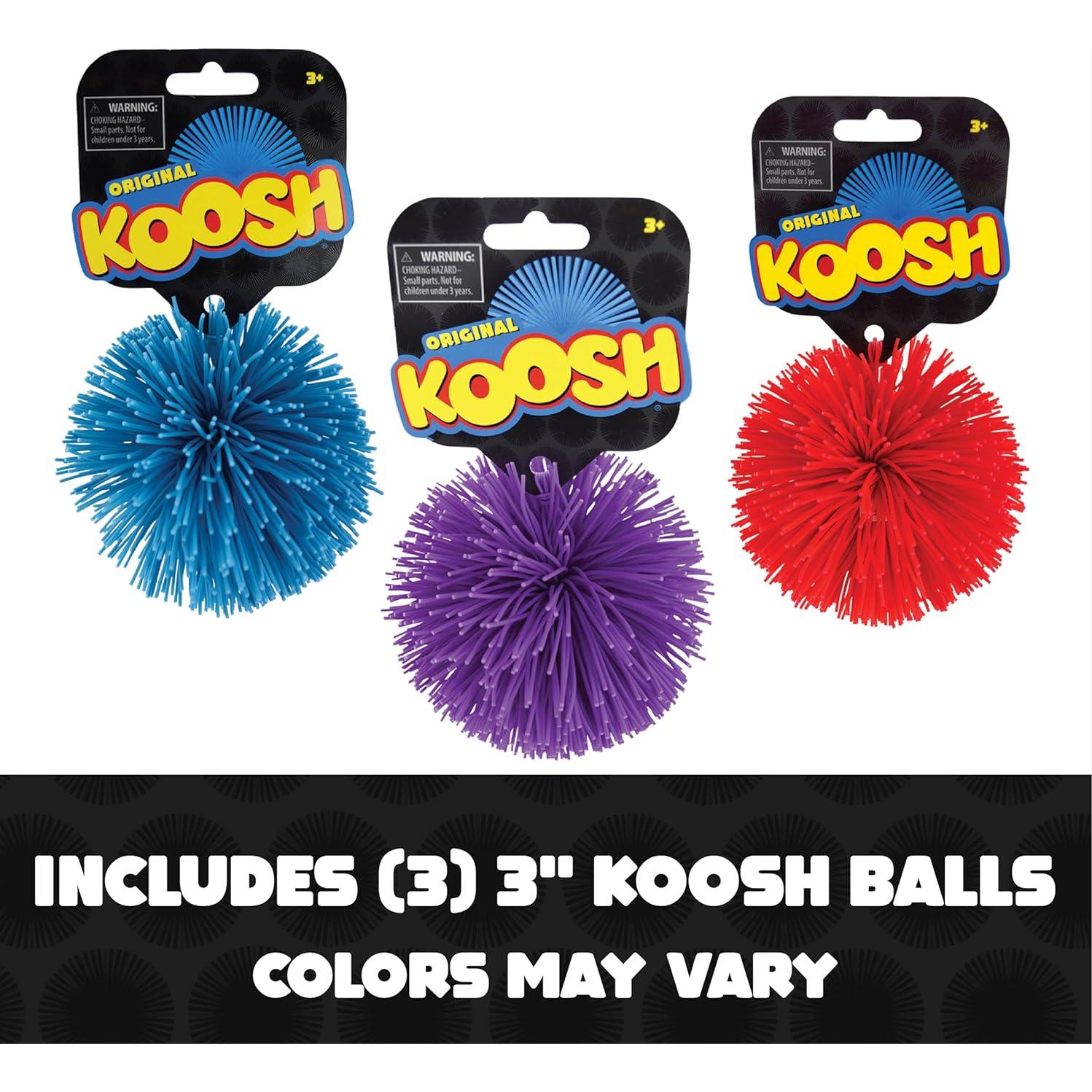 Pelotas Koosh 3 Pulgadas - 3 Paquete Colores Variados