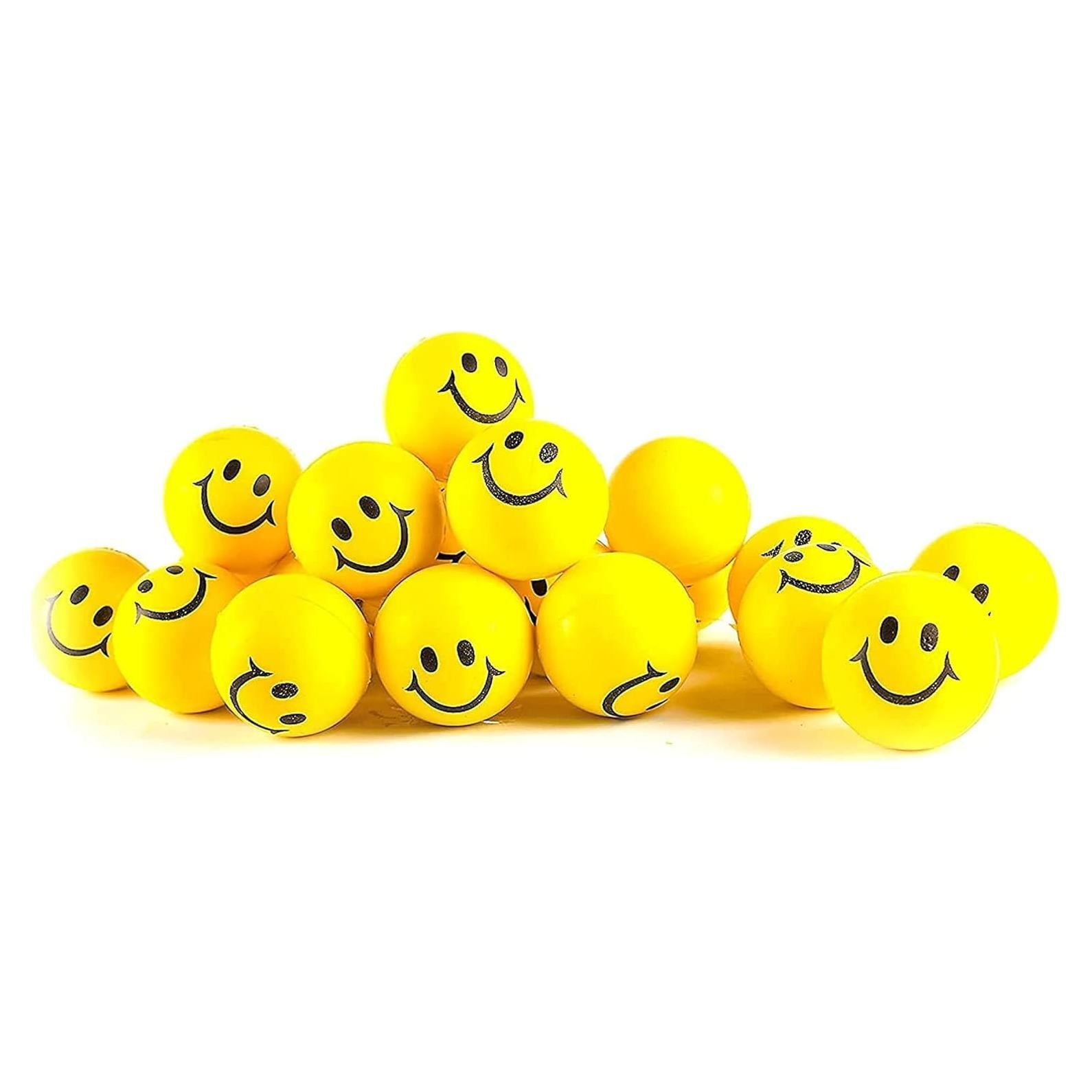 Paquete de 24 Pelotas Antiestrés Neliblu 5 cm Neón