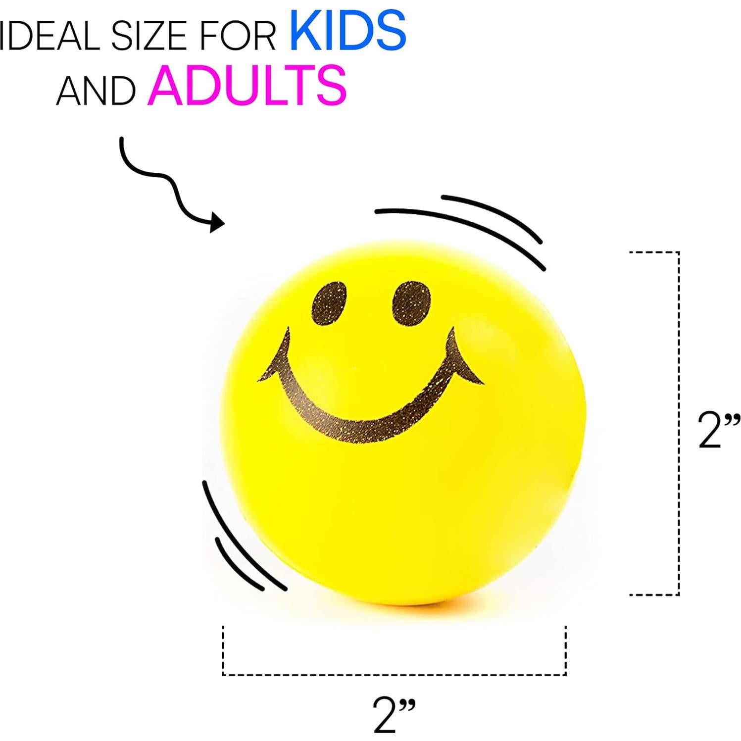 Paquete de 24 Pelotas Antiestrés Neliblu 5 cm Neón