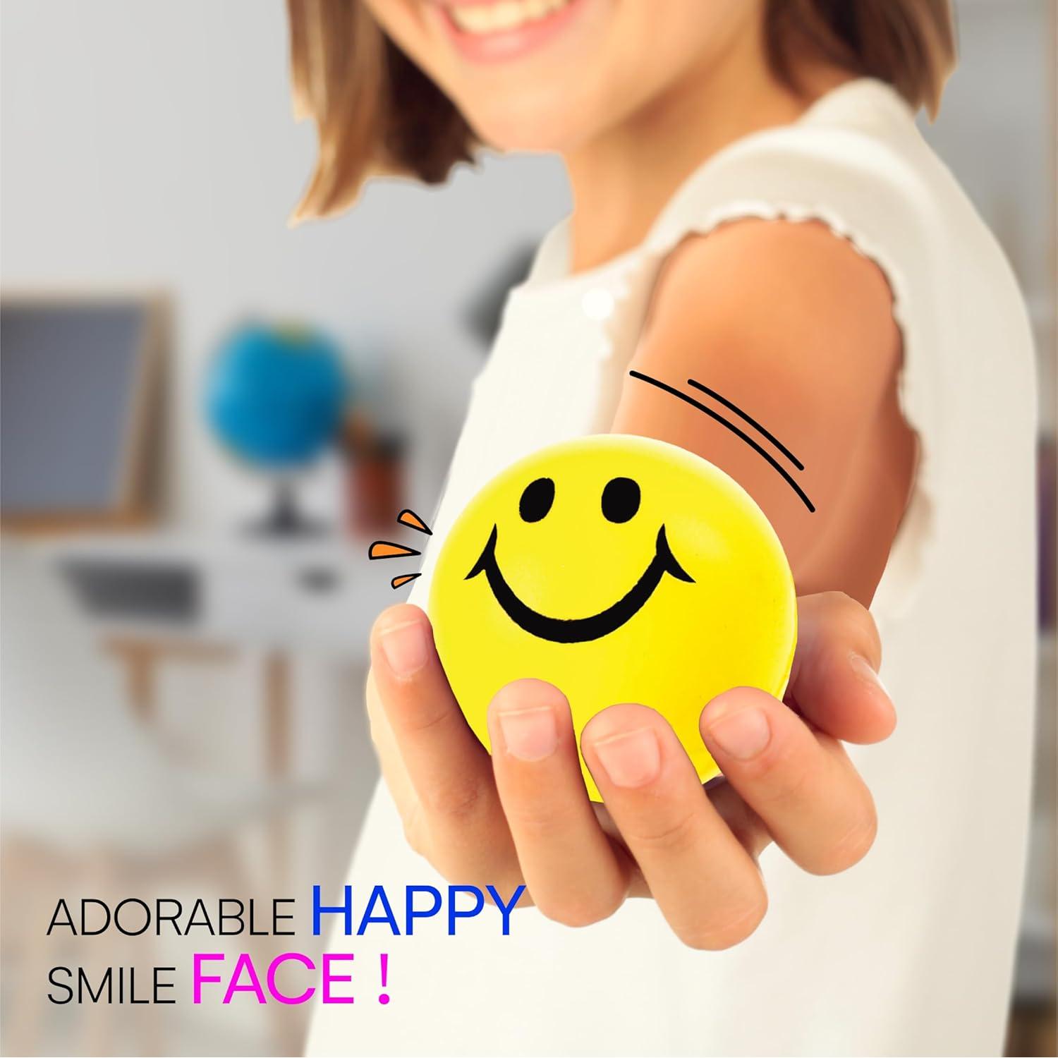 Paquete de 24 Pelotas Antiestrés Neliblu 5 cm Neón