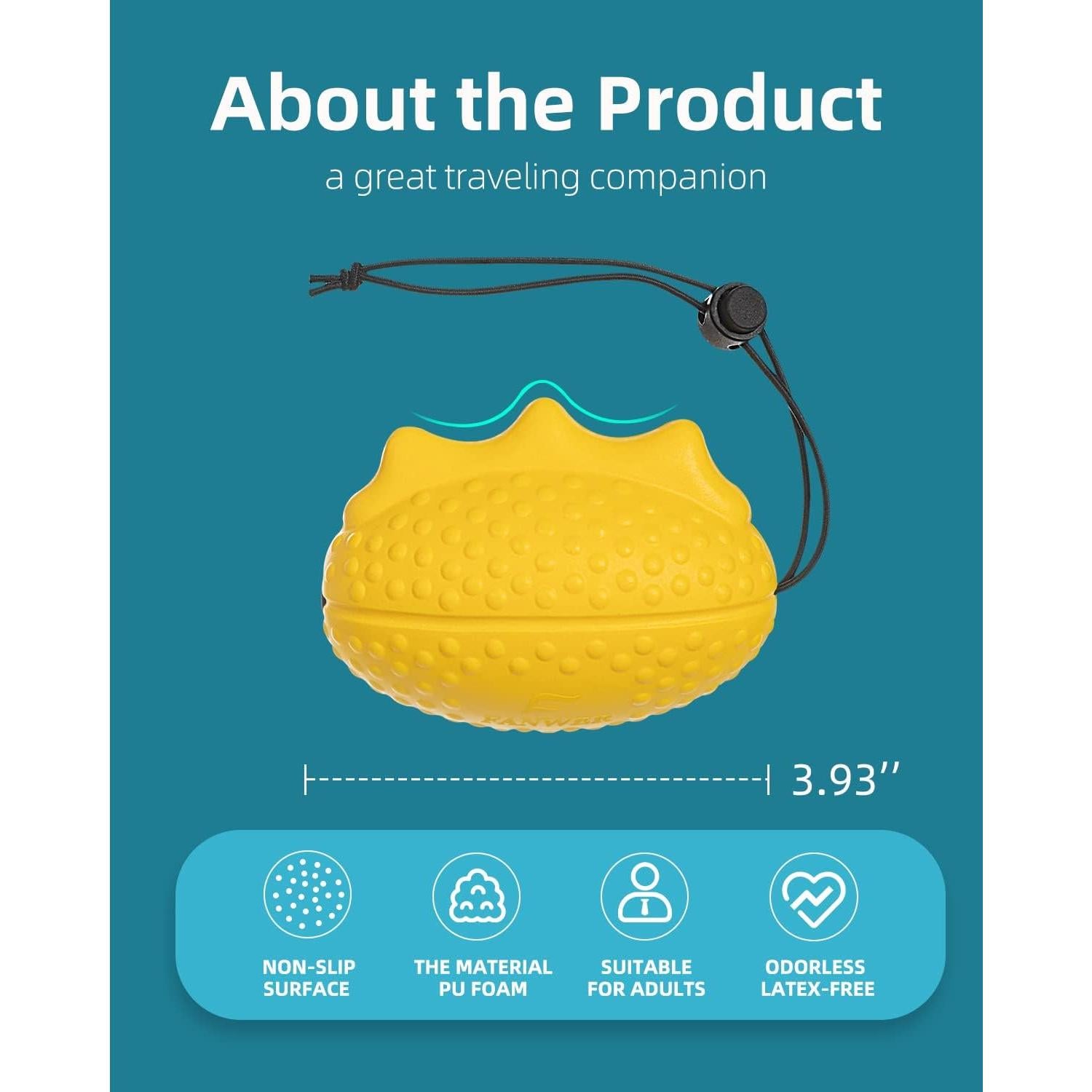 Pelota Antiestrés Fanwer para Terapia de Mano y Fuerza