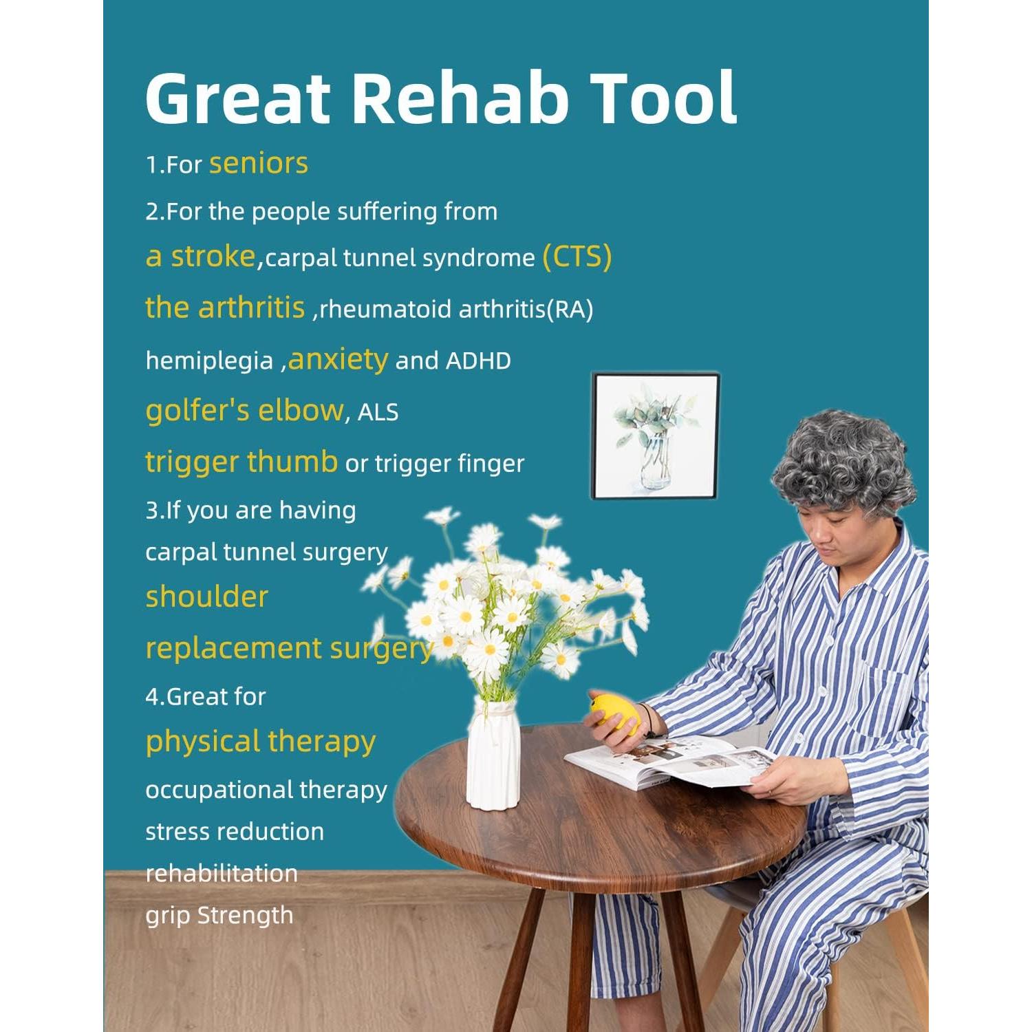 Pelota Antiestrés Fanwer para Terapia de Mano y Fuerza