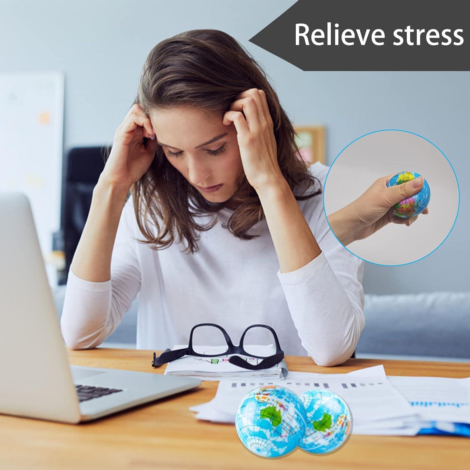 24 Pelotas de Squeeze Globo Jizvxe 6.35 cm Alivio Estrés