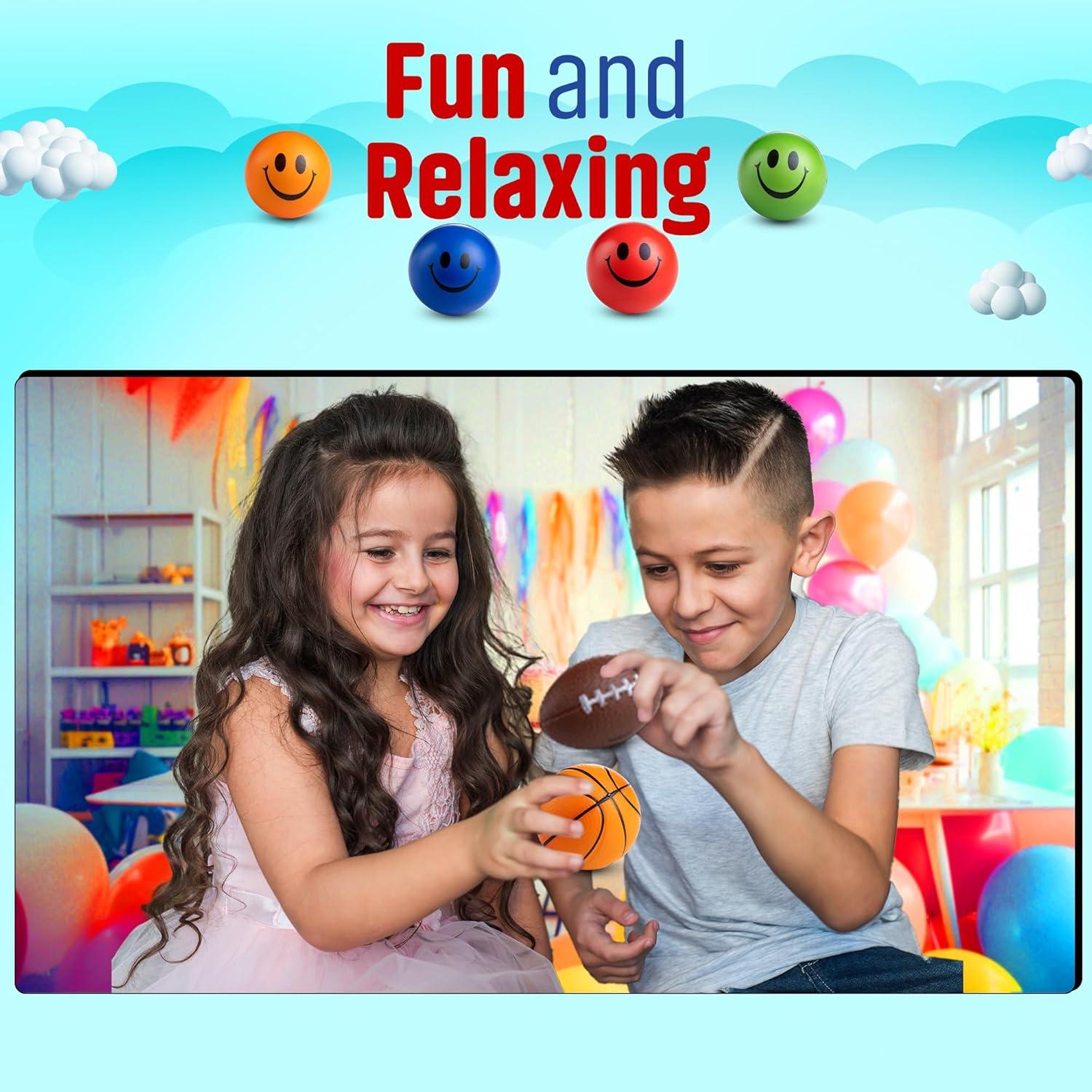 Paquete de 25 Mini Pelotas Antiestrés Bedwina 5-8 cm