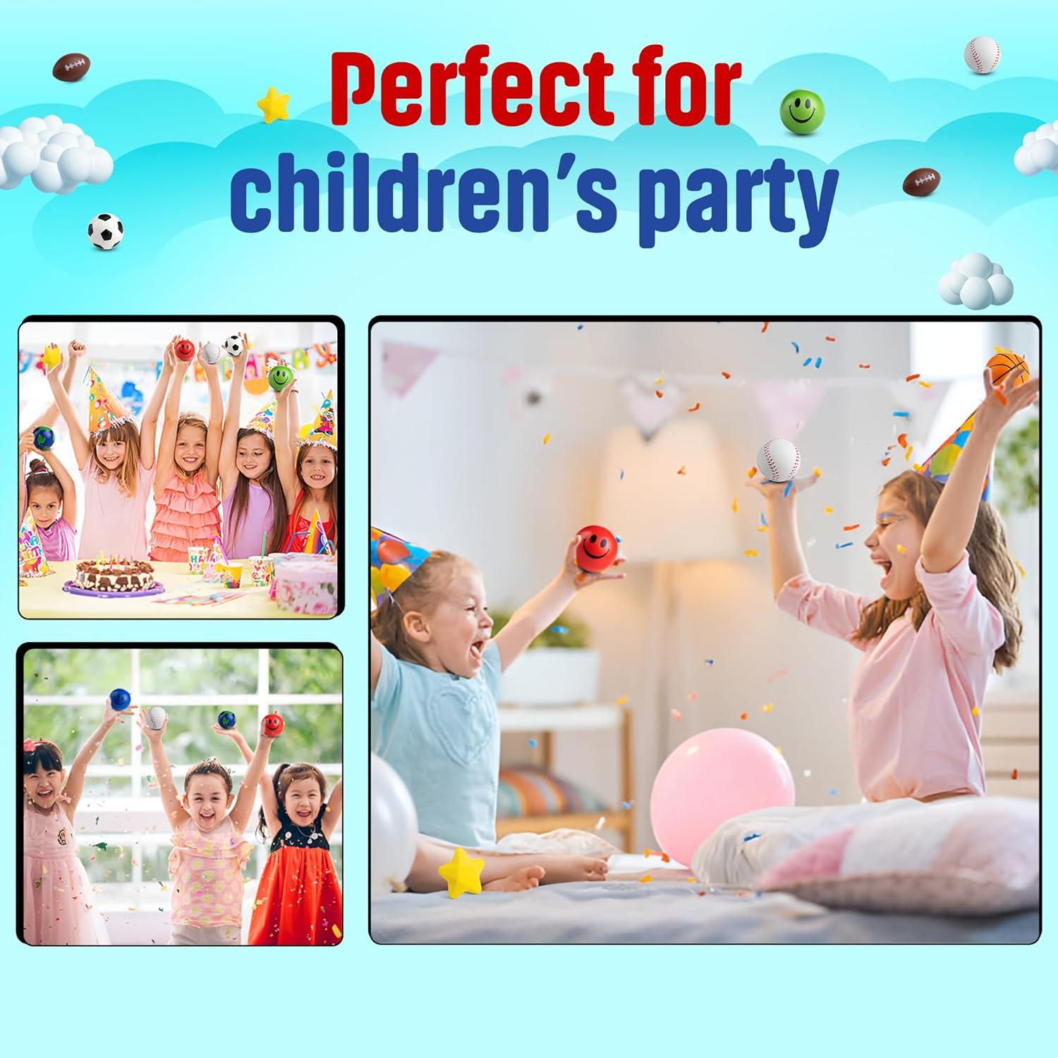 Paquete de 25 Mini Pelotas Antiestrés Bedwina 5-8 cm