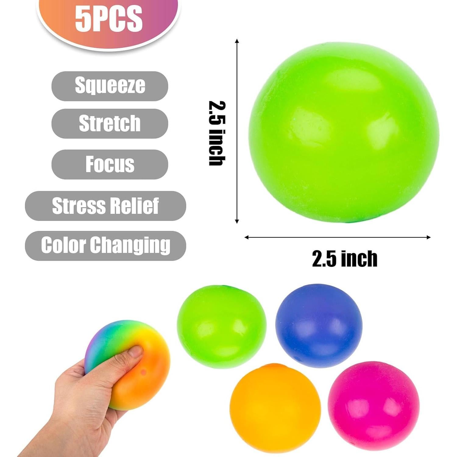 Pelotas Antiestrés LovesTown 5 PCS Juguetes Sensoriales