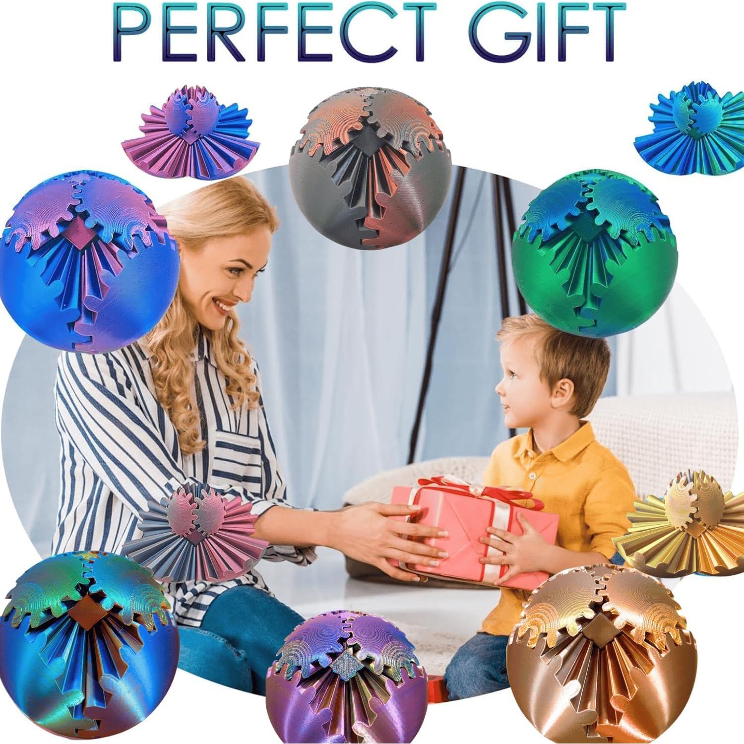 Bola de Engranaje Antiestrés ULTHOOL 10,67 cm Oro Rosa