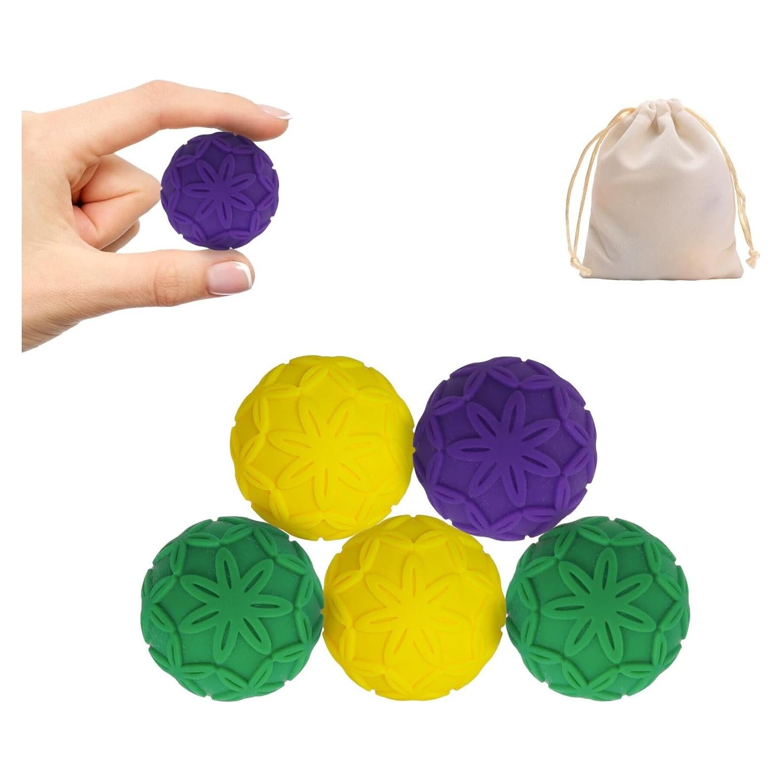 SEVENKA 5 Bolas Magnéticas de Silicona 33mm Antiestrés