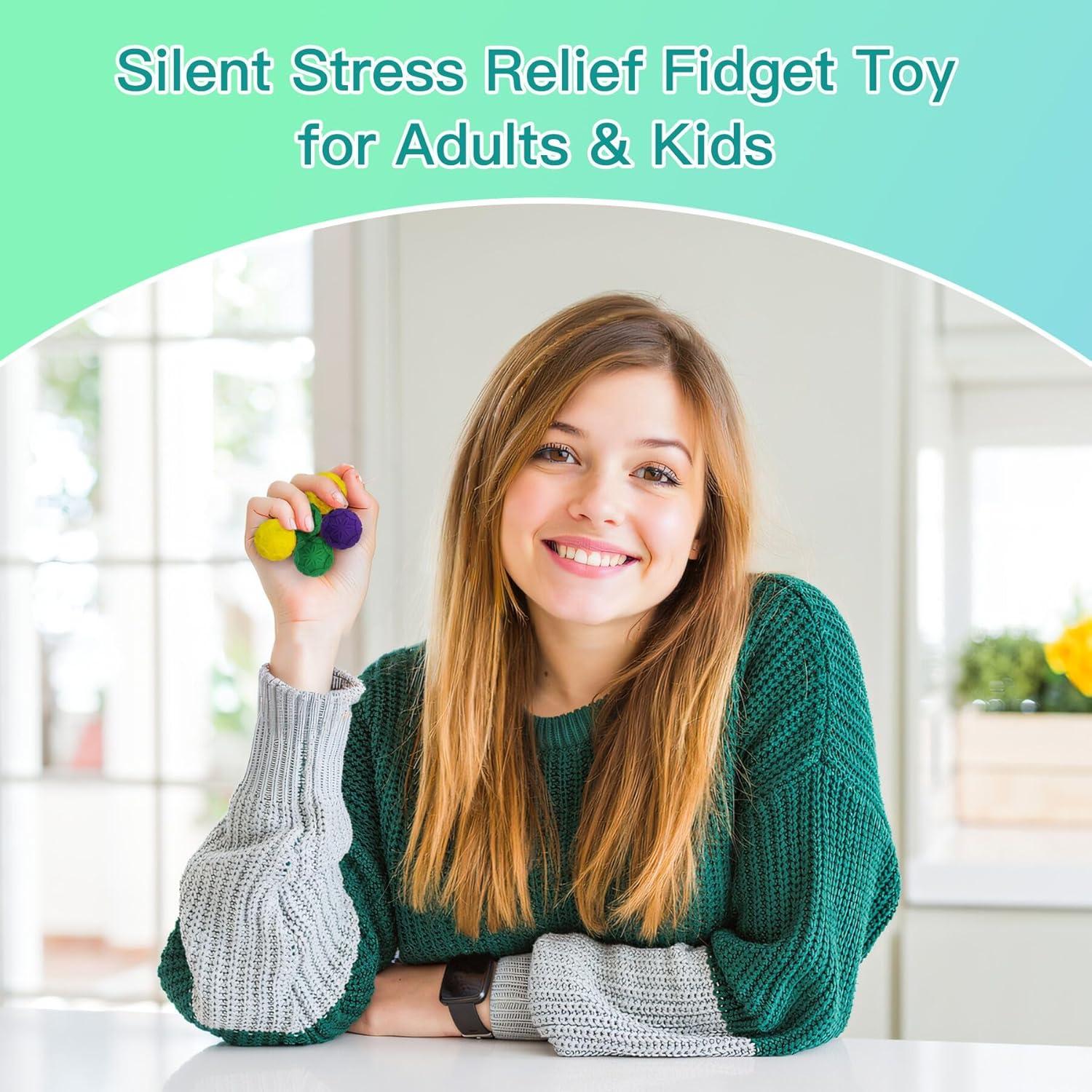 SEVENKA 5 Bolas Magnéticas de Silicona 33mm Antiestrés