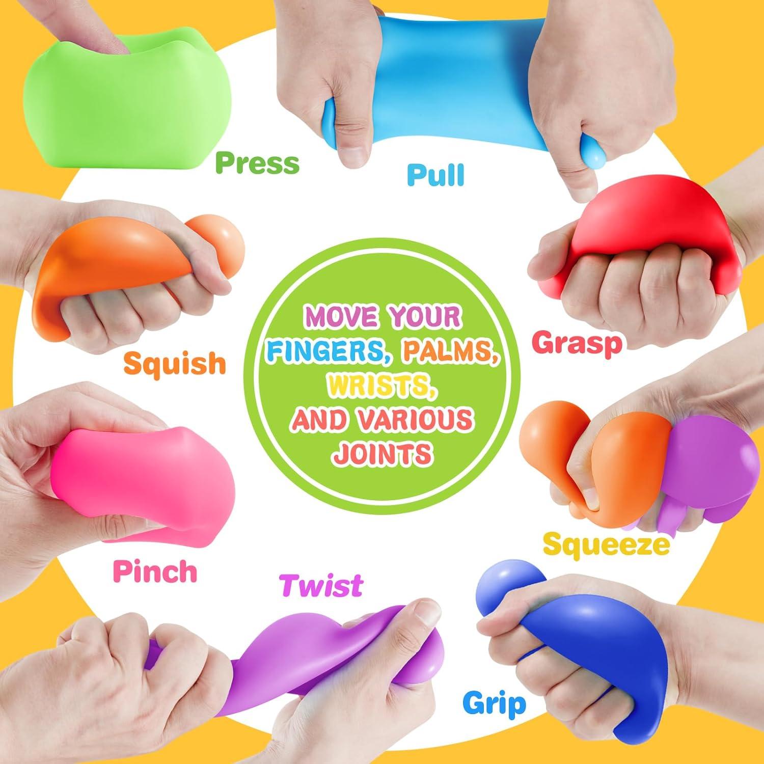 Set de 4 Pelotas Fidget Antiestrés Viroucal 6,35 cm