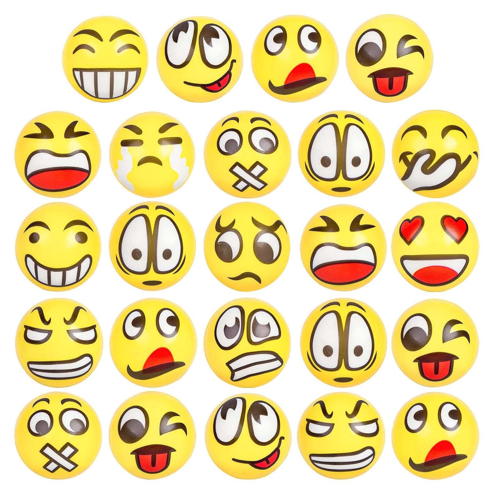 LovesTown 24 Pelotas Antiestrés Amarillas 6.35 cm