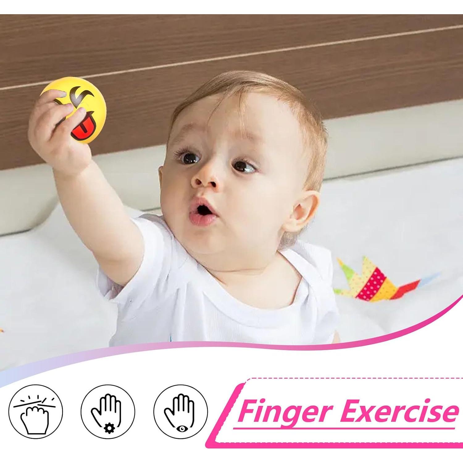 LovesTown 24 Pelotas Antiestrés Amarillas 6.35 cm