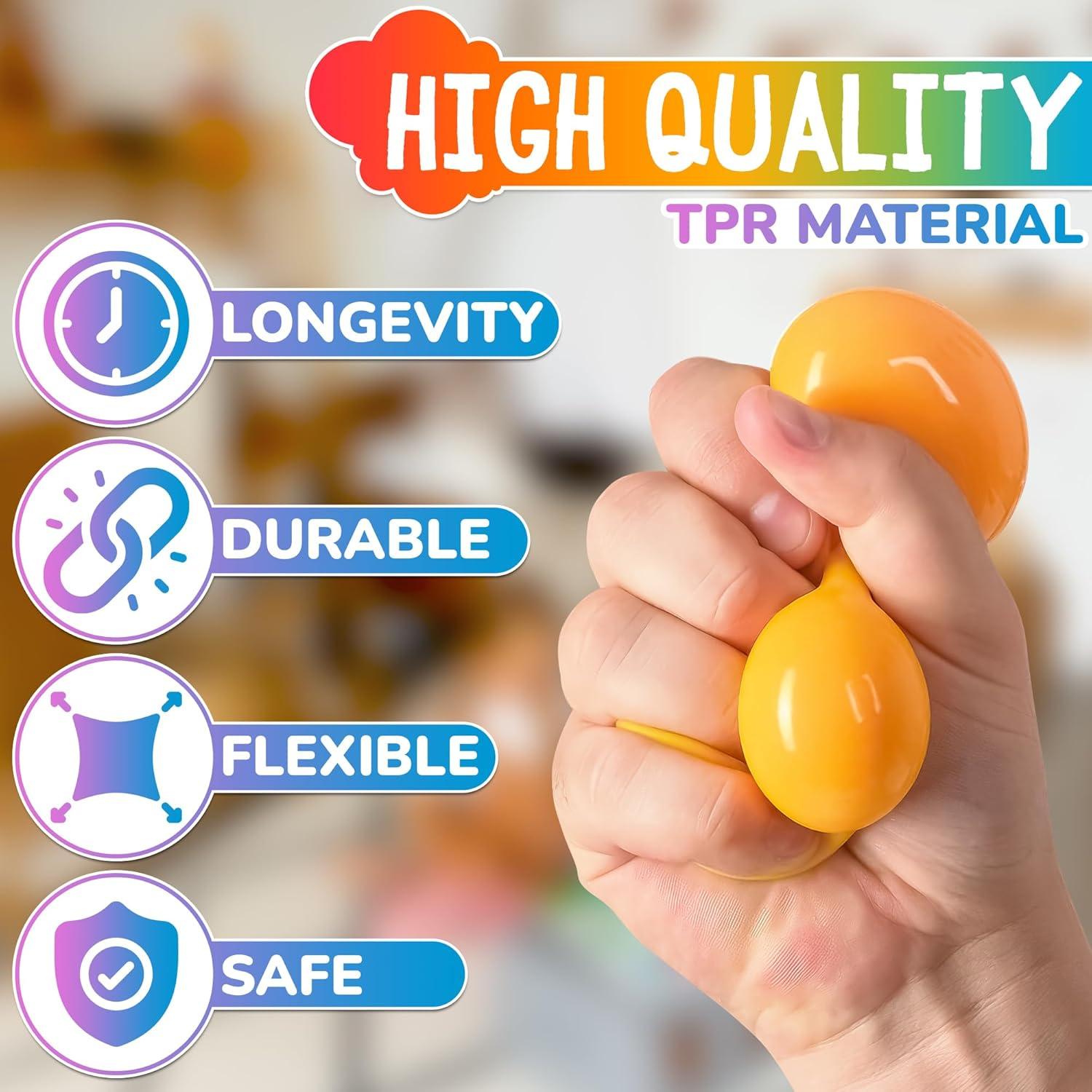 8 Pelotas Pegajosas Brillantes DIMROM 4.6 cm Antiestrés