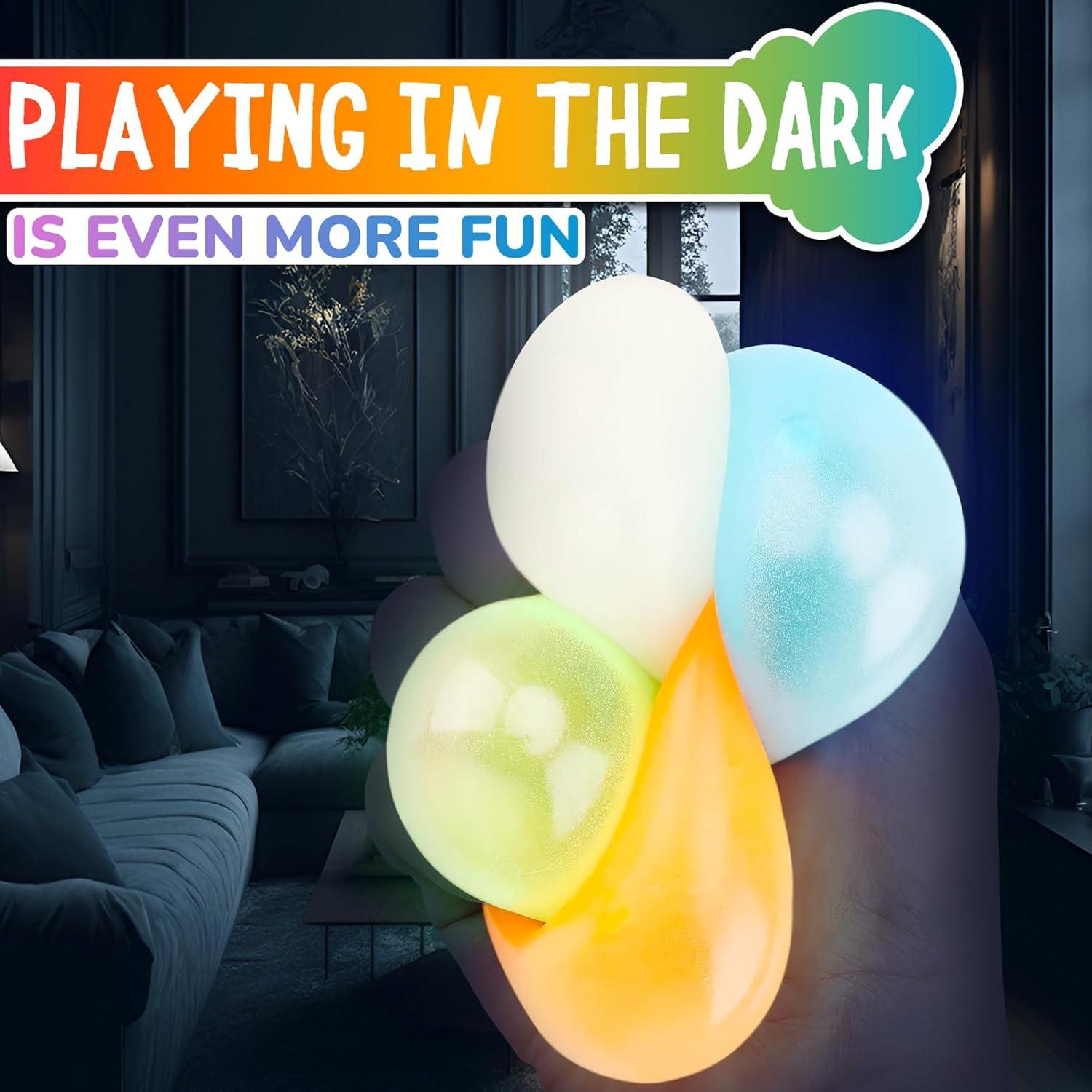 8 Pelotas Pegajosas Brillantes DIMROM 4.6 cm Antiestrés