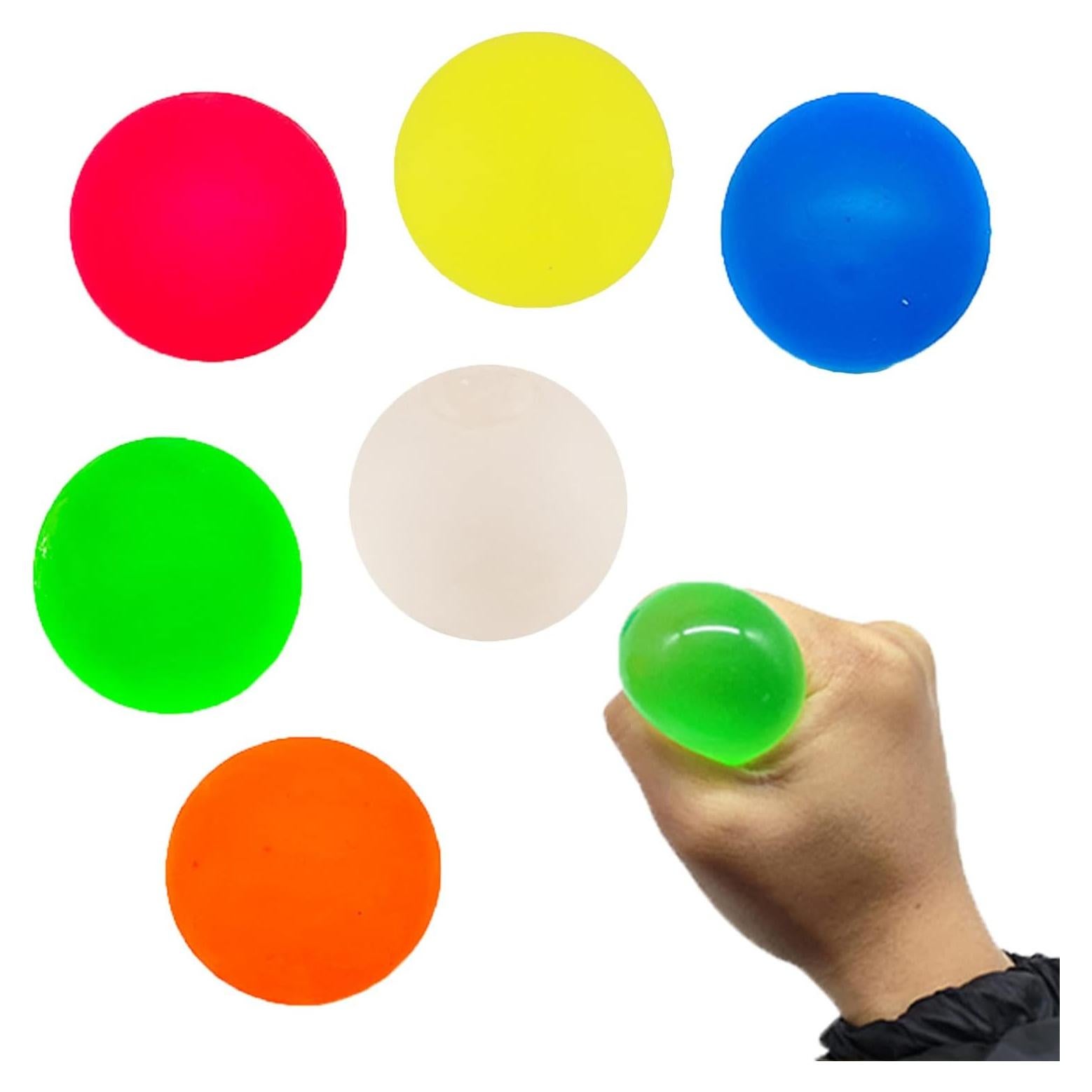 6 Bolas Antiestrés Hofimeta 6,1 cm Alivio Estrés Juguete