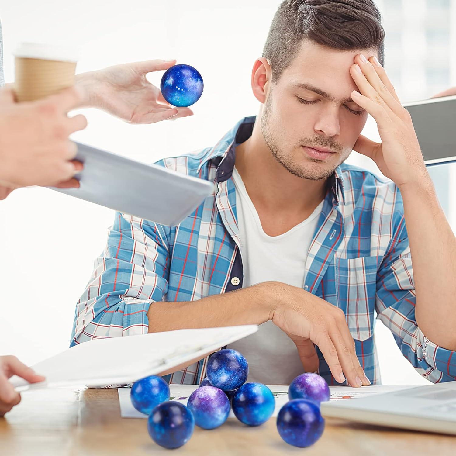 Pelotas Antiestrés LovesTown 12PCS 5cm Espacio Galaxia