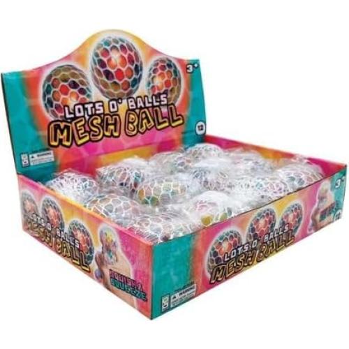 Pelotas Antiestrés de Malla Raymond Geddes - 12 Unidades Coloridas