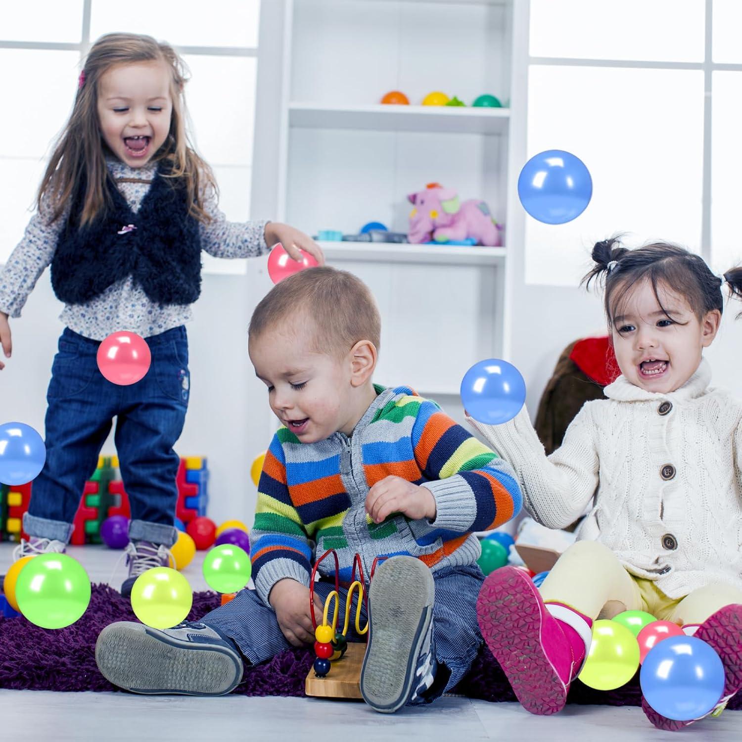 Paquete de 12 pelotas adhesivas RIFANG que brillan en la oscuridad