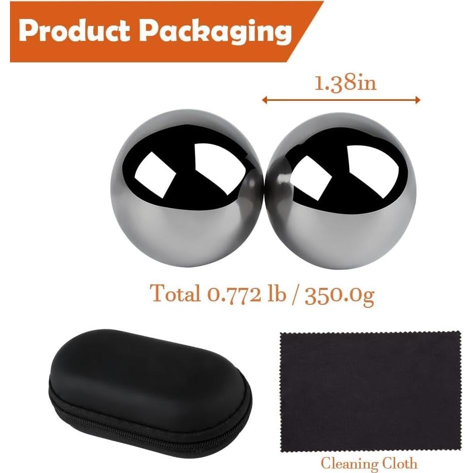 Bolas Baoding Phaicoilo para Mano 3.51 cm Acero Inoxidable