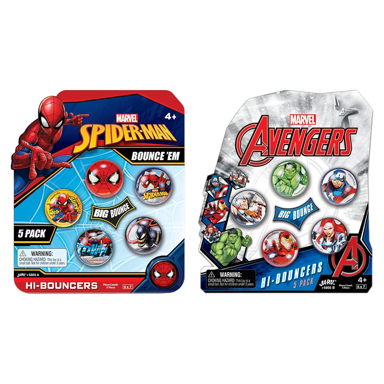 Pelotas Rebotadoras Marvel JA-RU 5 Piezas 30mm