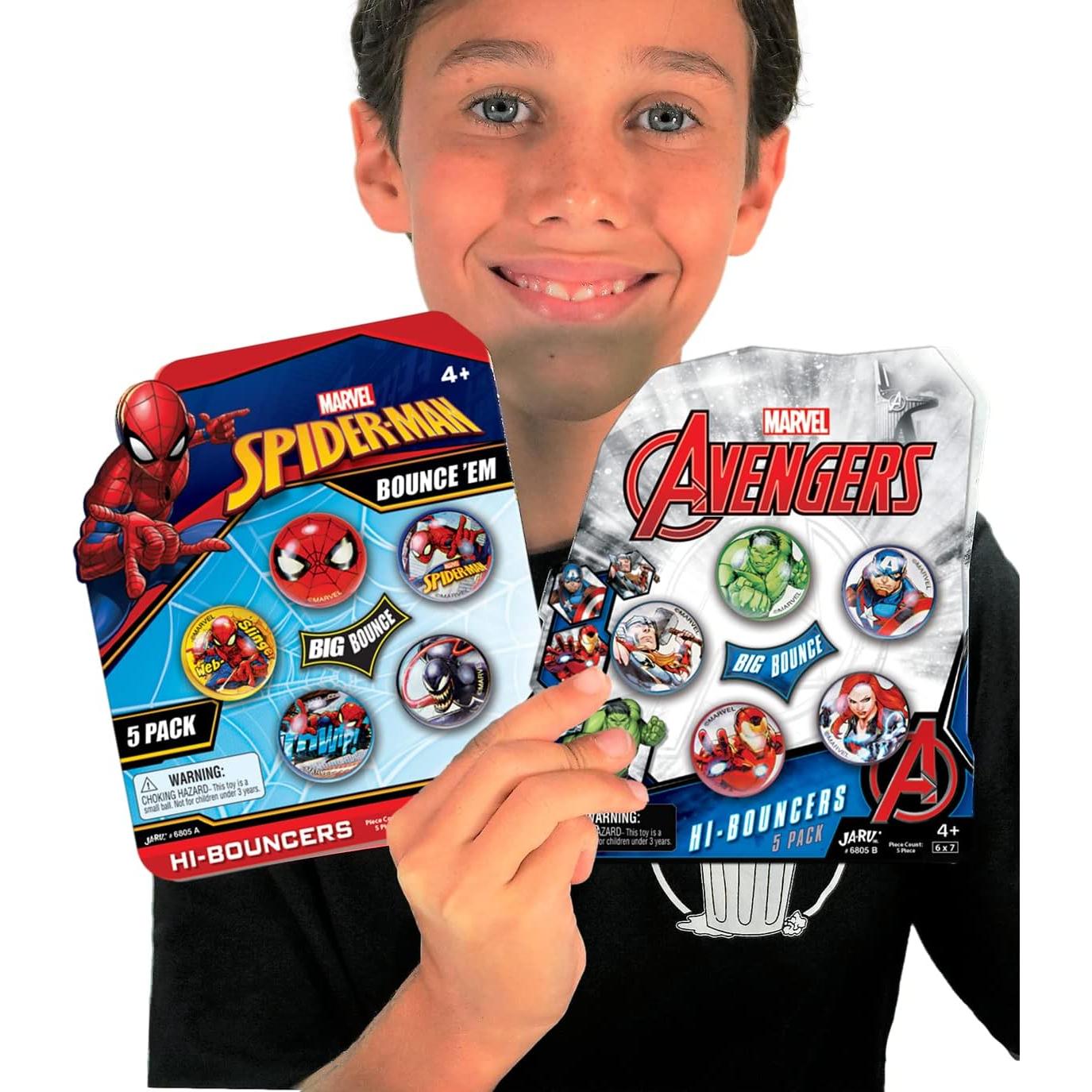 Pelotas Rebotadoras Marvel JA-RU 5 Piezas 30mm