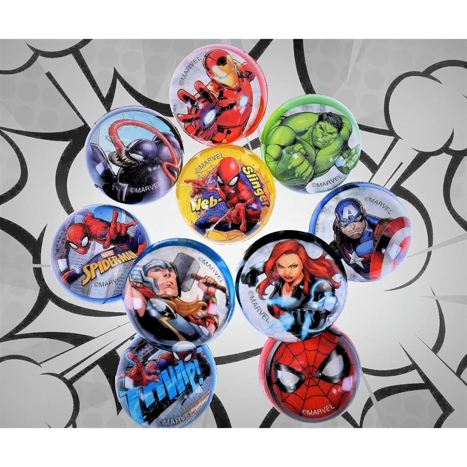 Pelotas Rebotadoras Marvel JA-RU 5 Piezas 30mm