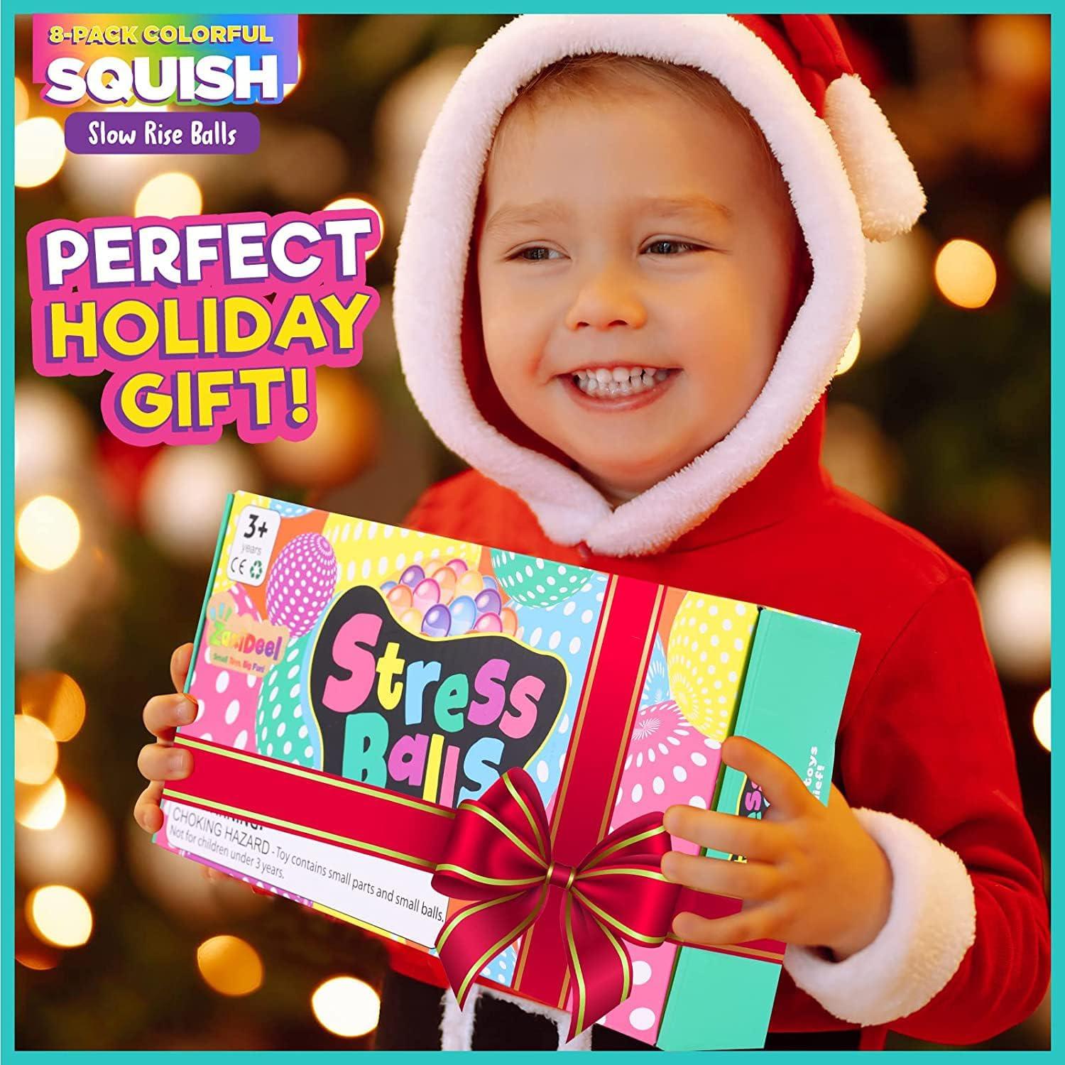 Pelotas Antiestrés Zaxideel 8 Pack 6.35 cm Alivio Ansiedad