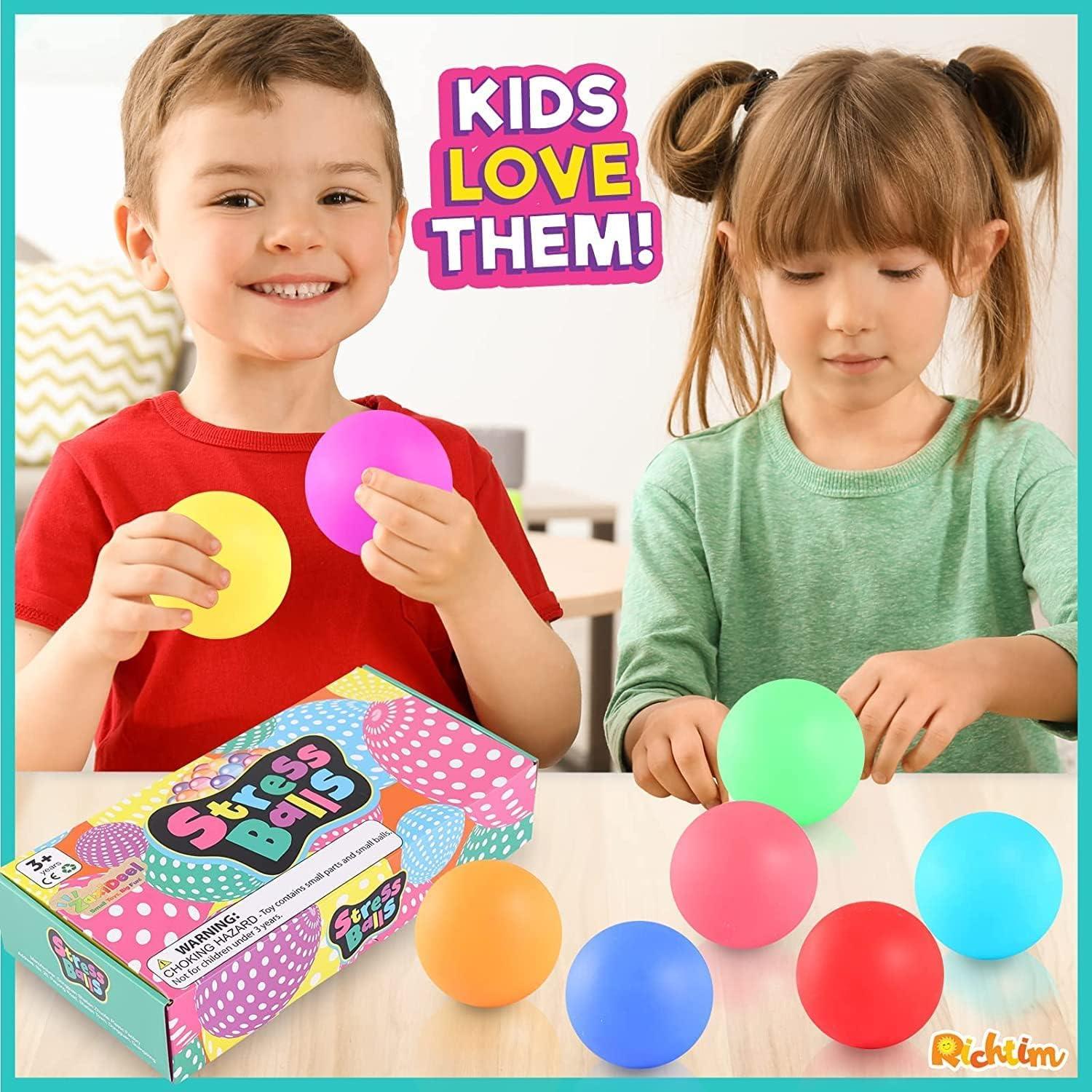 Pelotas Antiestrés Zaxideel 8 Pack 6.35 cm Alivio Ansiedad