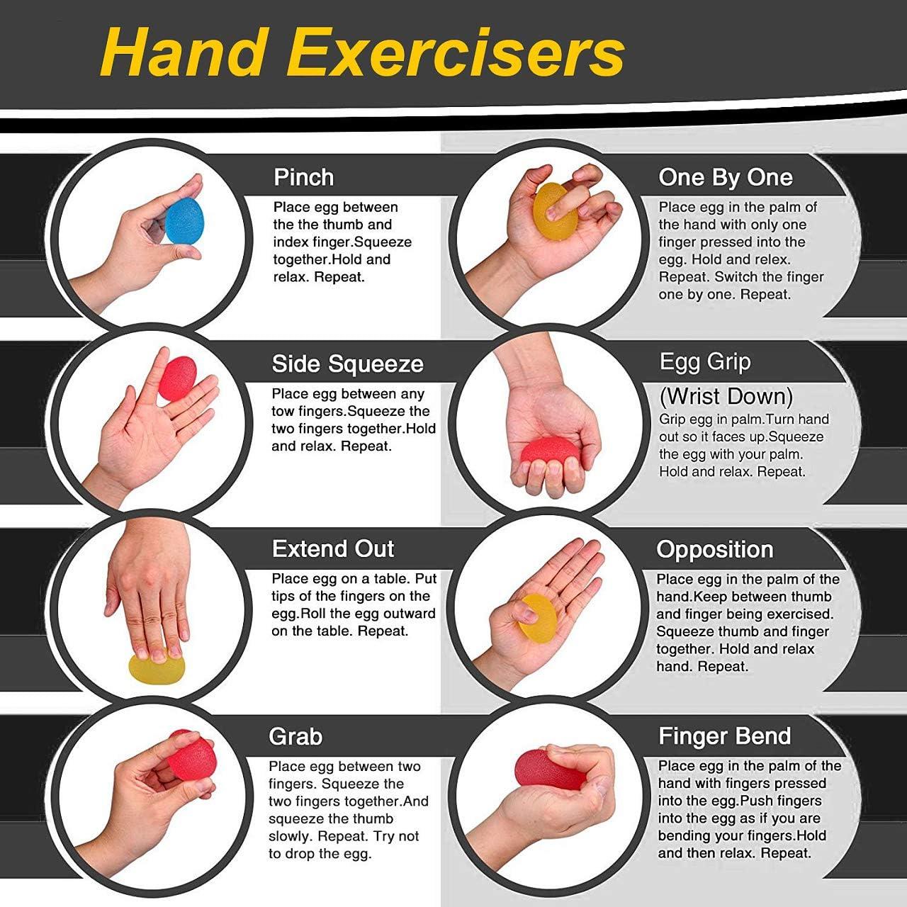 Bolas de Squeeze GAZATO para Terapia de Mano - 5 Resistencias