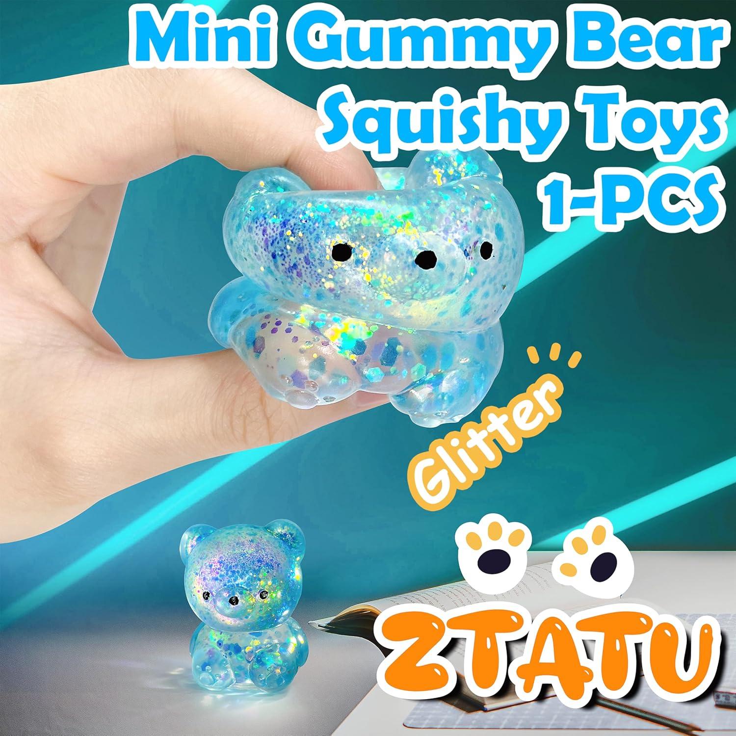 Pelota Antiestrés Squishy Oso ZTATU Azul 67.91g