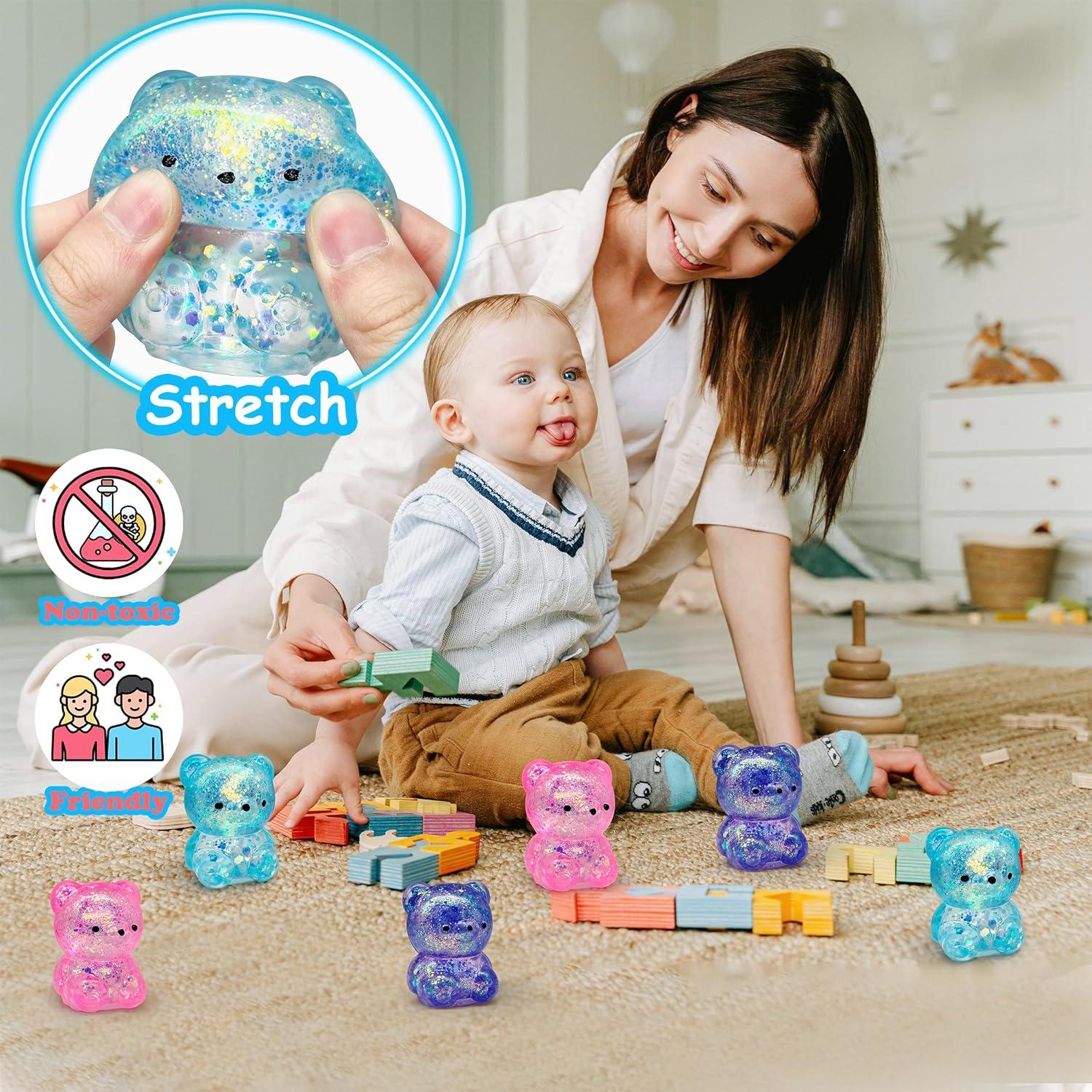 Pelota Antiestrés Squishy Oso ZTATU Azul 67.91g