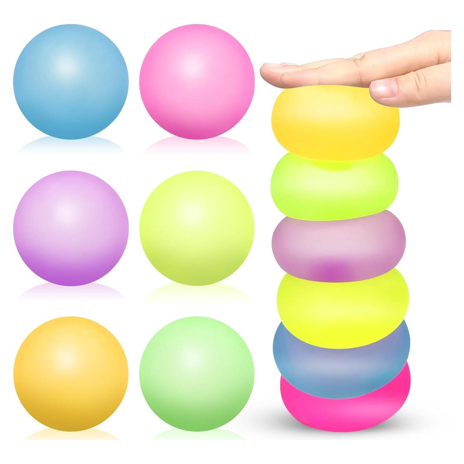 Paquete de 6 Pelotas Antiestrés Squishy Liqilamii 5 cm