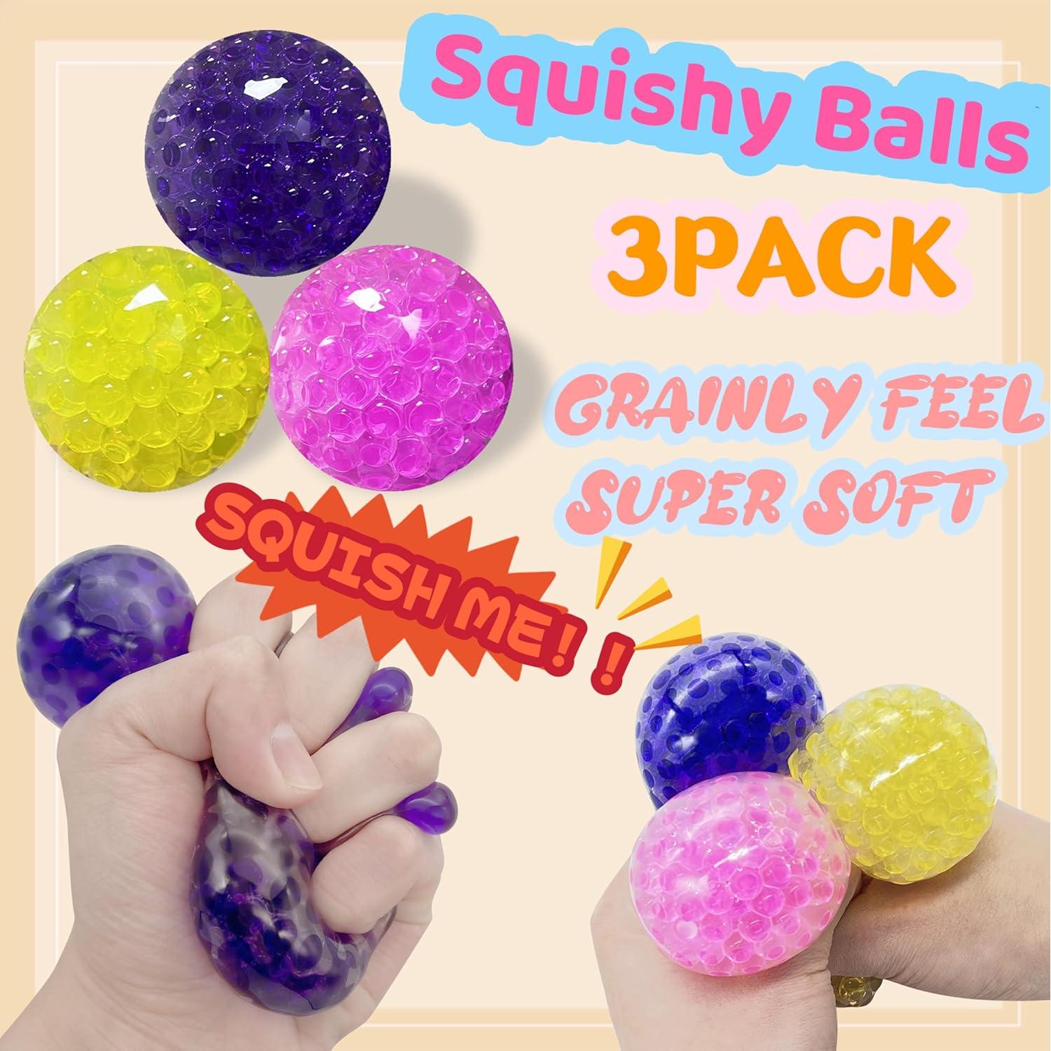 Pelotas Antiestrés ZTATU - Paquete de 3, Alivio Estrés Adultos