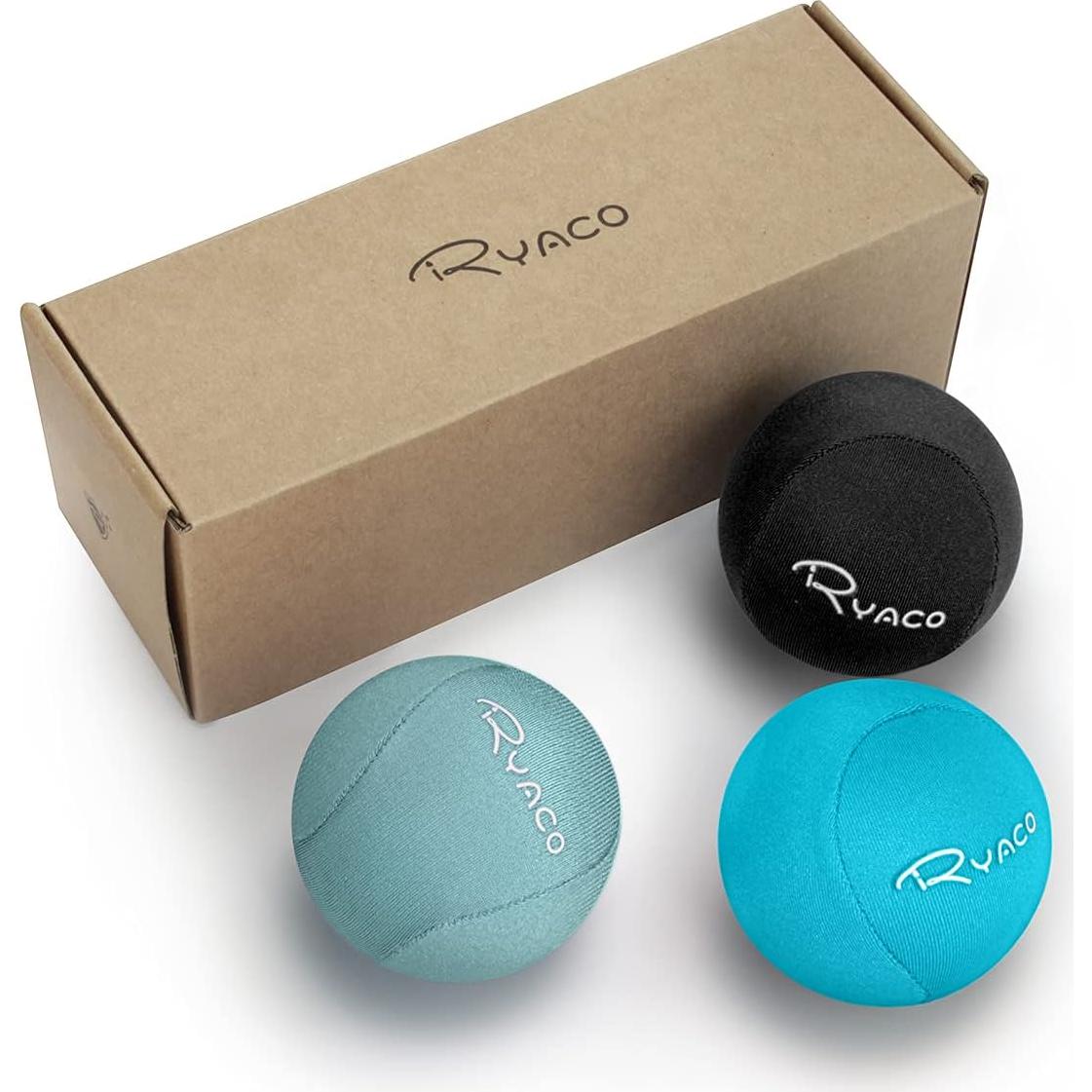 Set de 3 Pelotas de Estrés Ryaco - Gel Suave y Duro