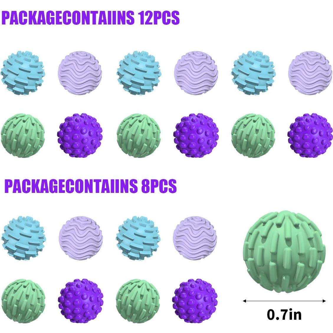 Juguetes Antiestrés Mity Rain 8 Piezas Silicona Magnética