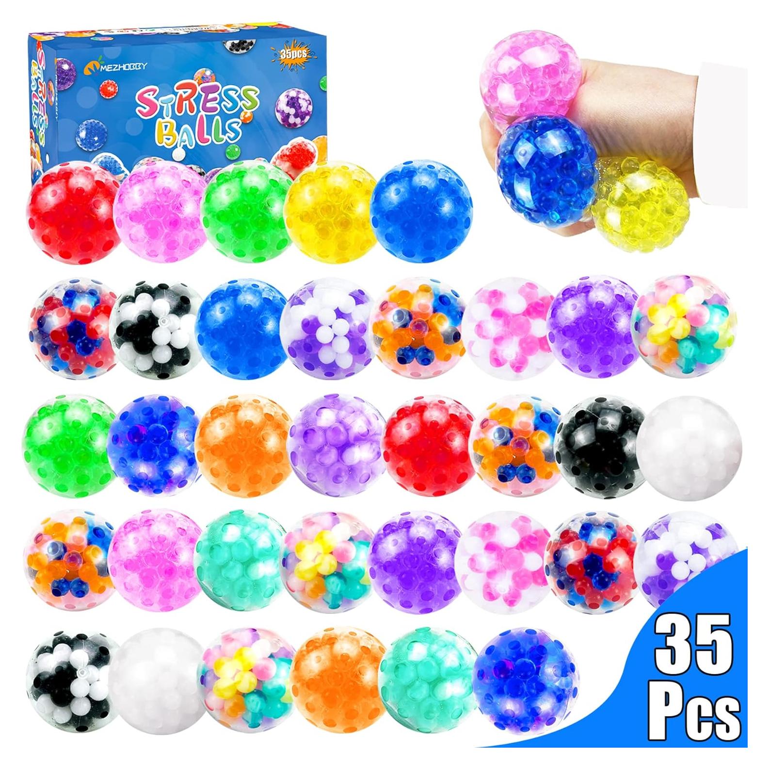 Pelotas Antiestrés MEZHOBBY 35 Unidades 4.06 cm