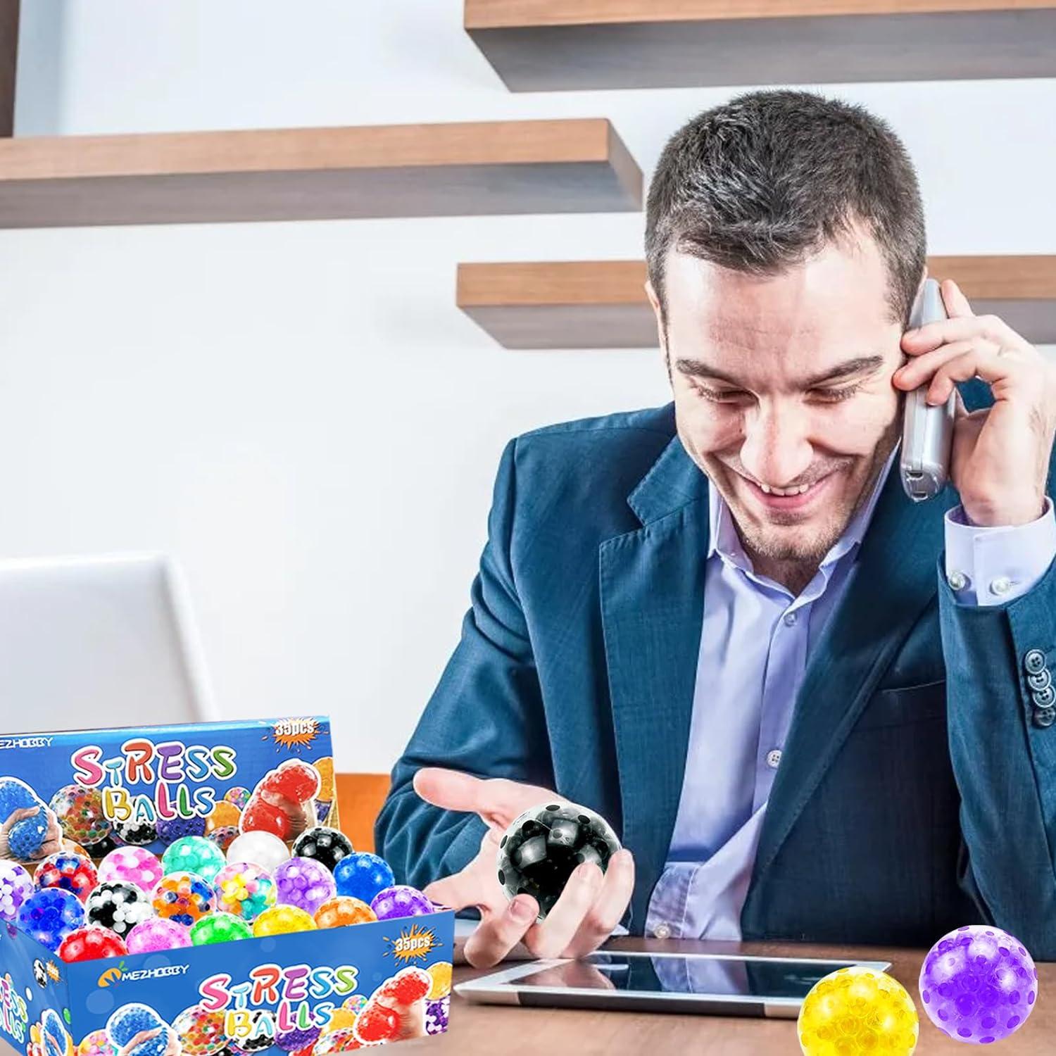 Pelotas Antiestrés MEZHOBBY 35 Unidades 4.06 cm