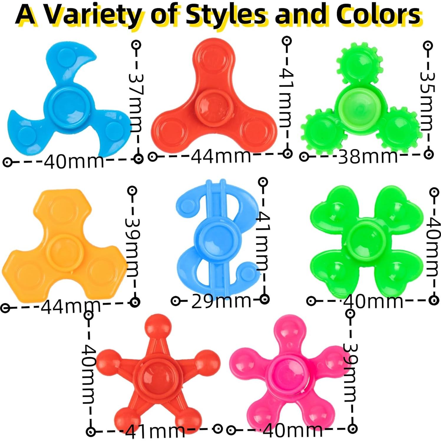 24 Mini Spinners Antiestrés Coloridos KUANG LAN TOYS