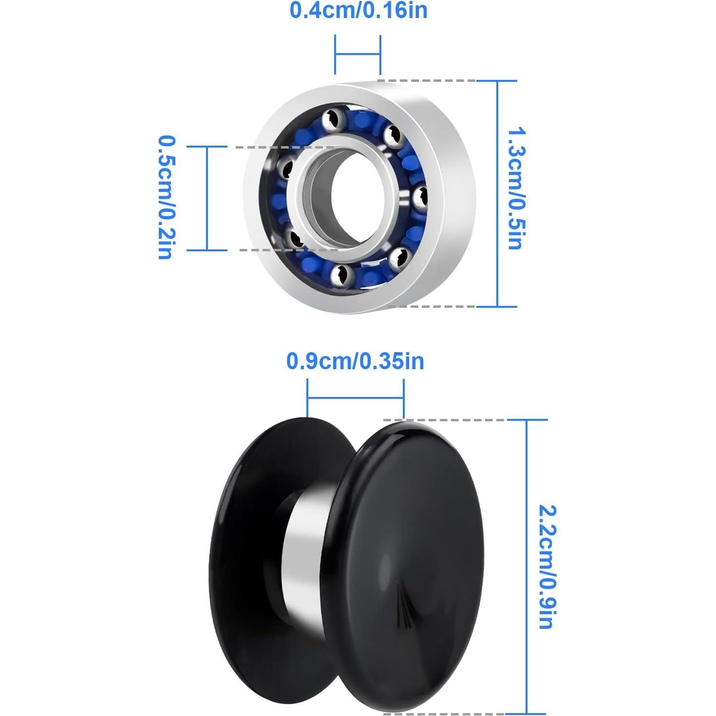 NiArt Conjunto 24 Rodamientos MR137 para Fidget Spinner