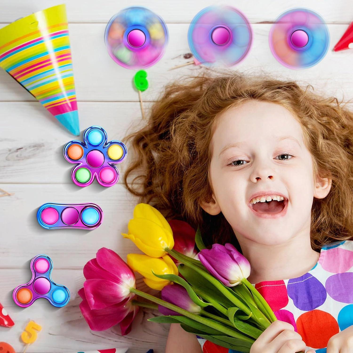 FIGROL 3 Pack Fidget Spinners Antiestrés para Niños