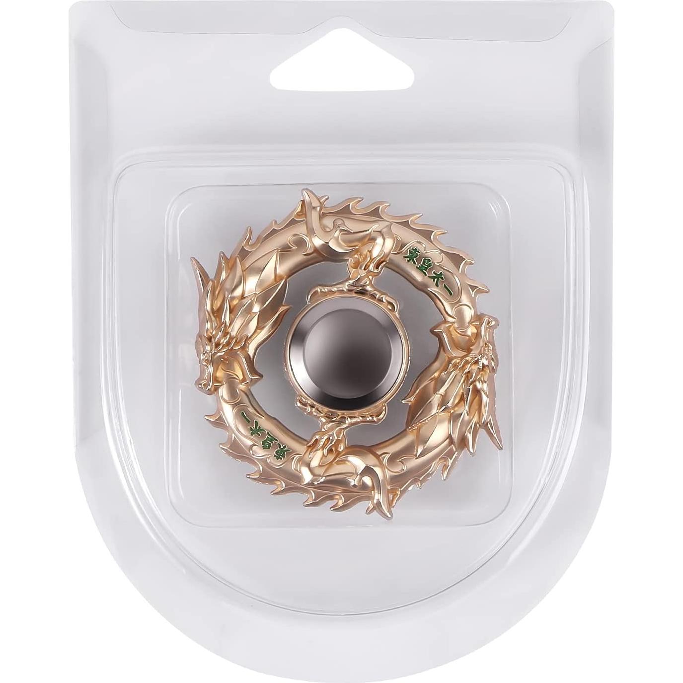 Spinner Fidget Metal MTELE Dragón Dorado Alivio Ansiedad