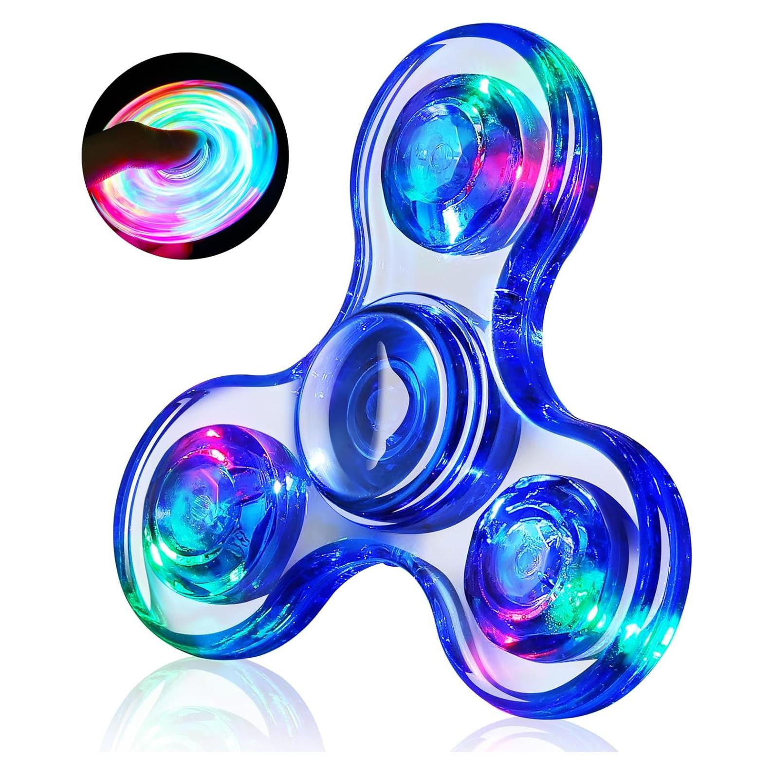Spinner Fidget LED Gigilli Azul para Niños y Adultos