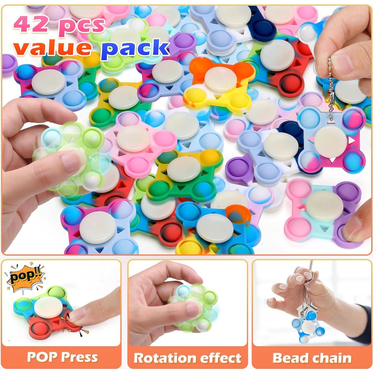 42 Piezas Fidget Spinners ASPULU Juguetes Sensoriales