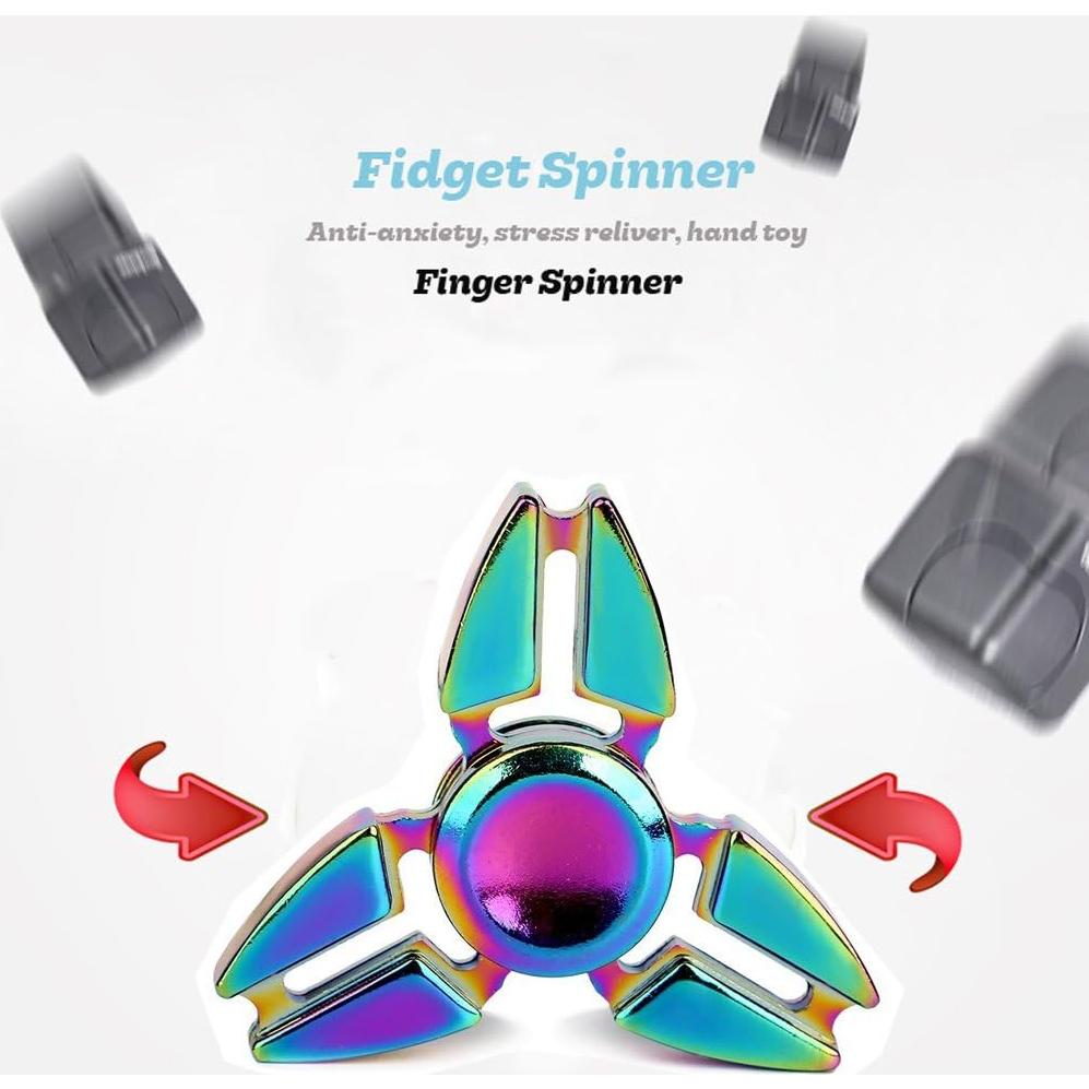 Spinner Fidget de Metal SCIONE 7 Pack Juguetes Sensoriales