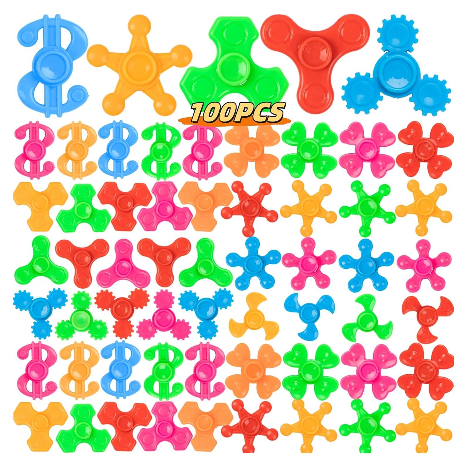 100 Mini Spinners Antiestrés JIQILIHAI para Niños y Adultos